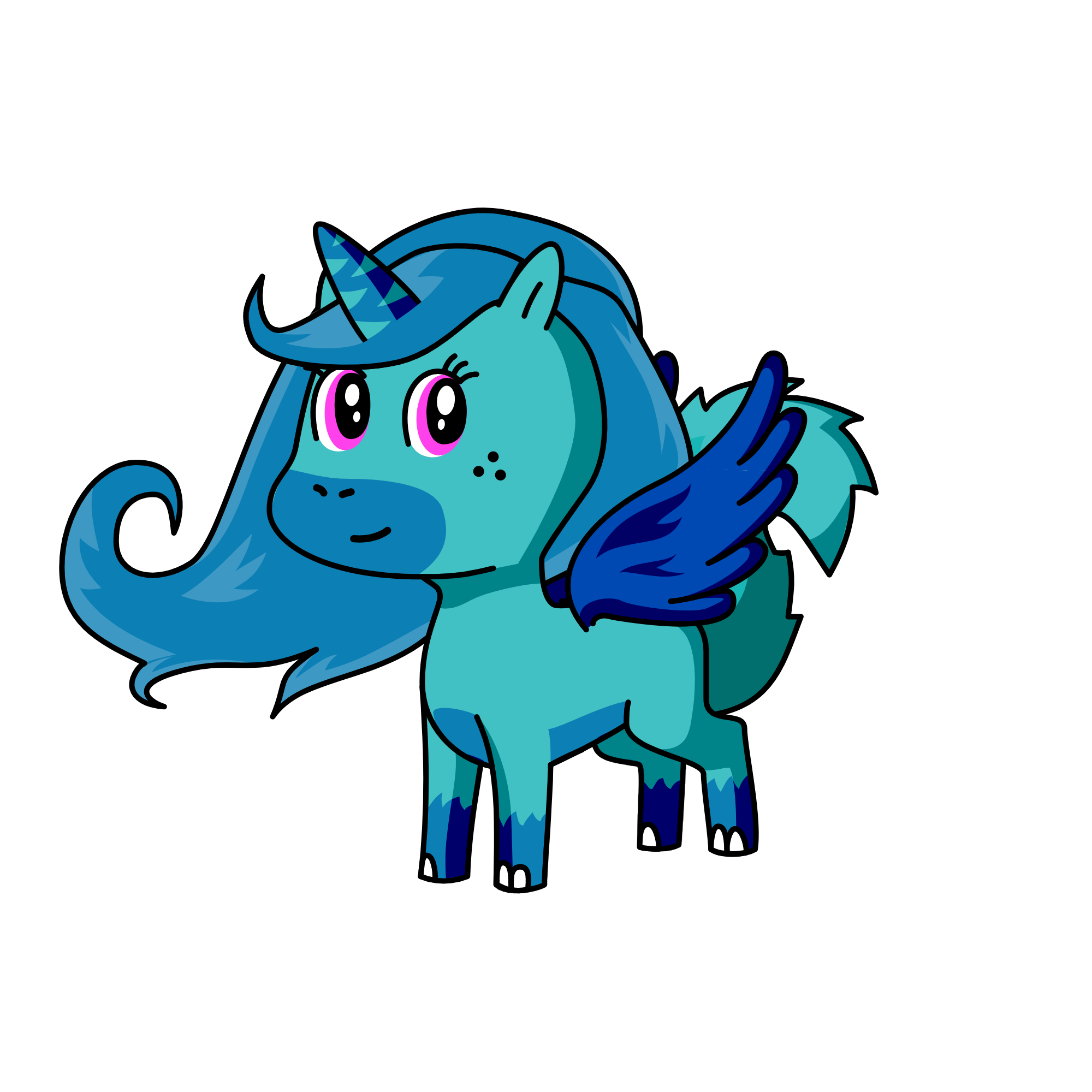 winter, the unicorn