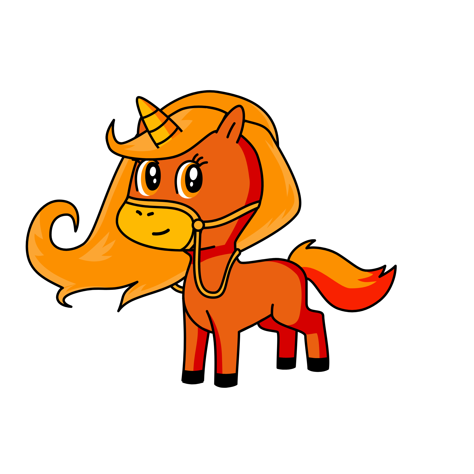 Flame, the unicorn