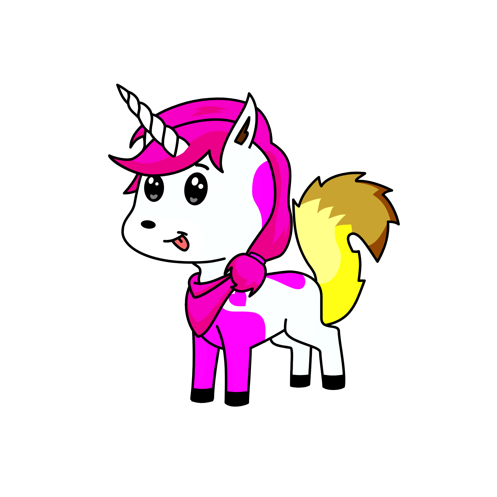 dog fox cute, the unicorn