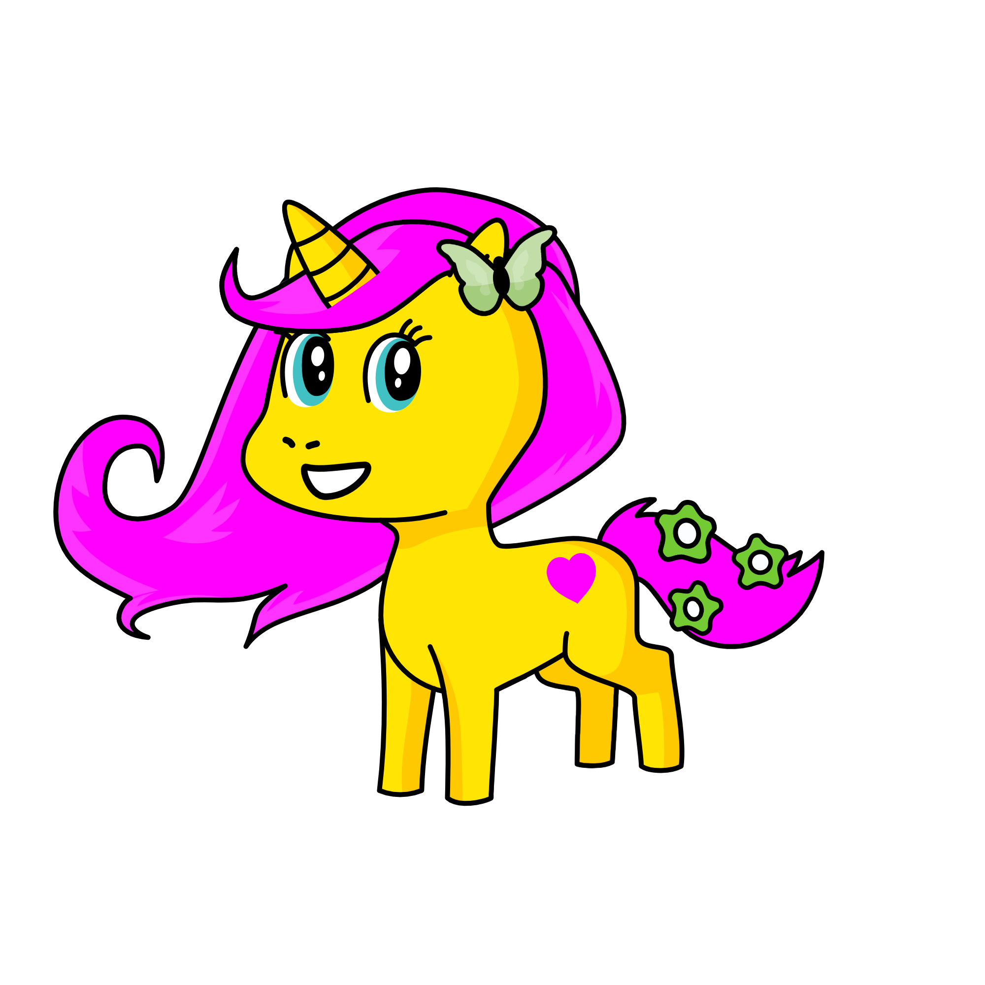 Fluttershy, the unicorn