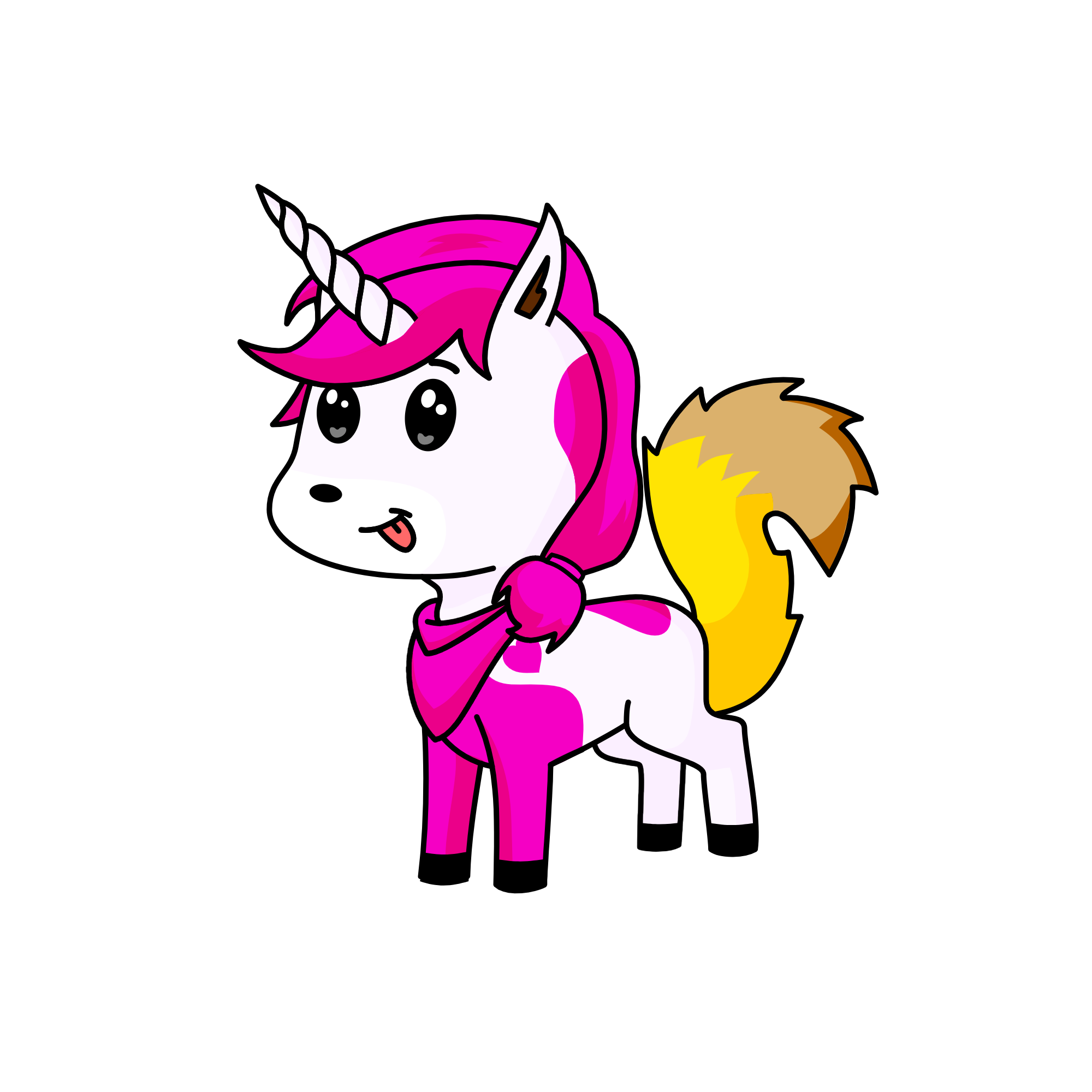 dog fox cute, the unicorn