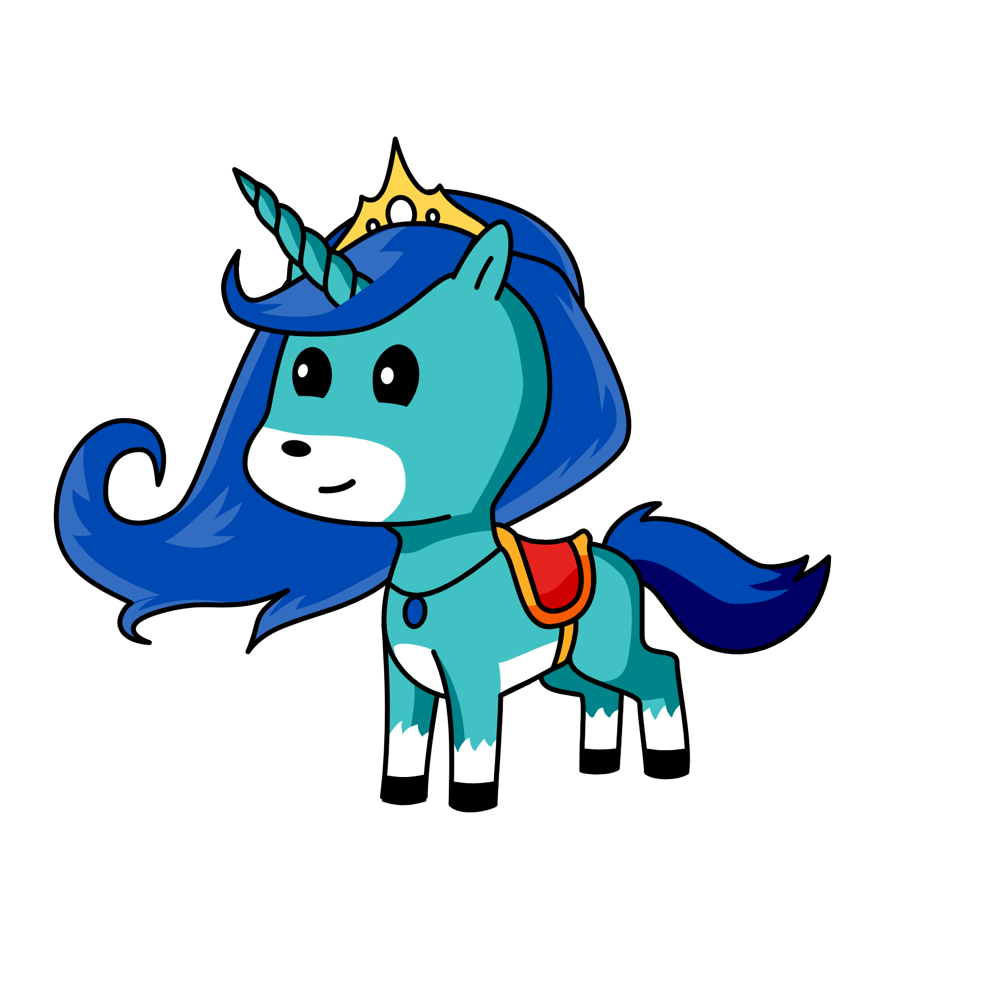 Princess Nightshade, the unicorn