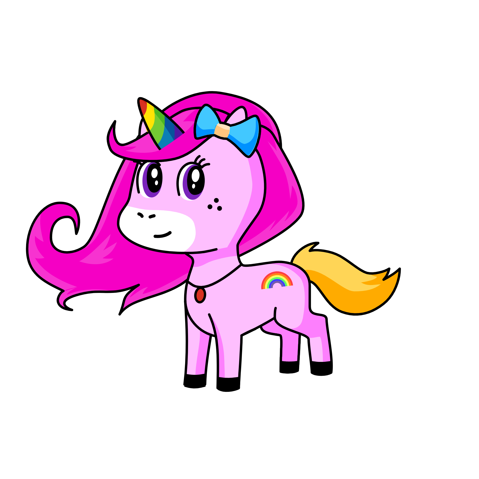 Rainbow Dash, the unicorn