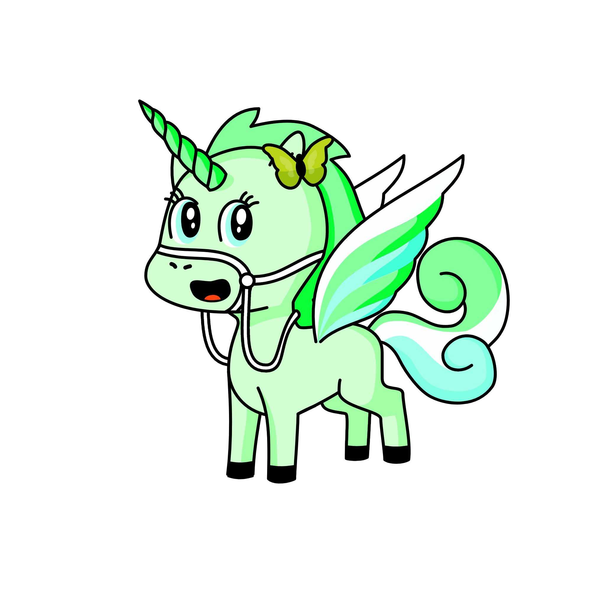 Minty, the unicorn