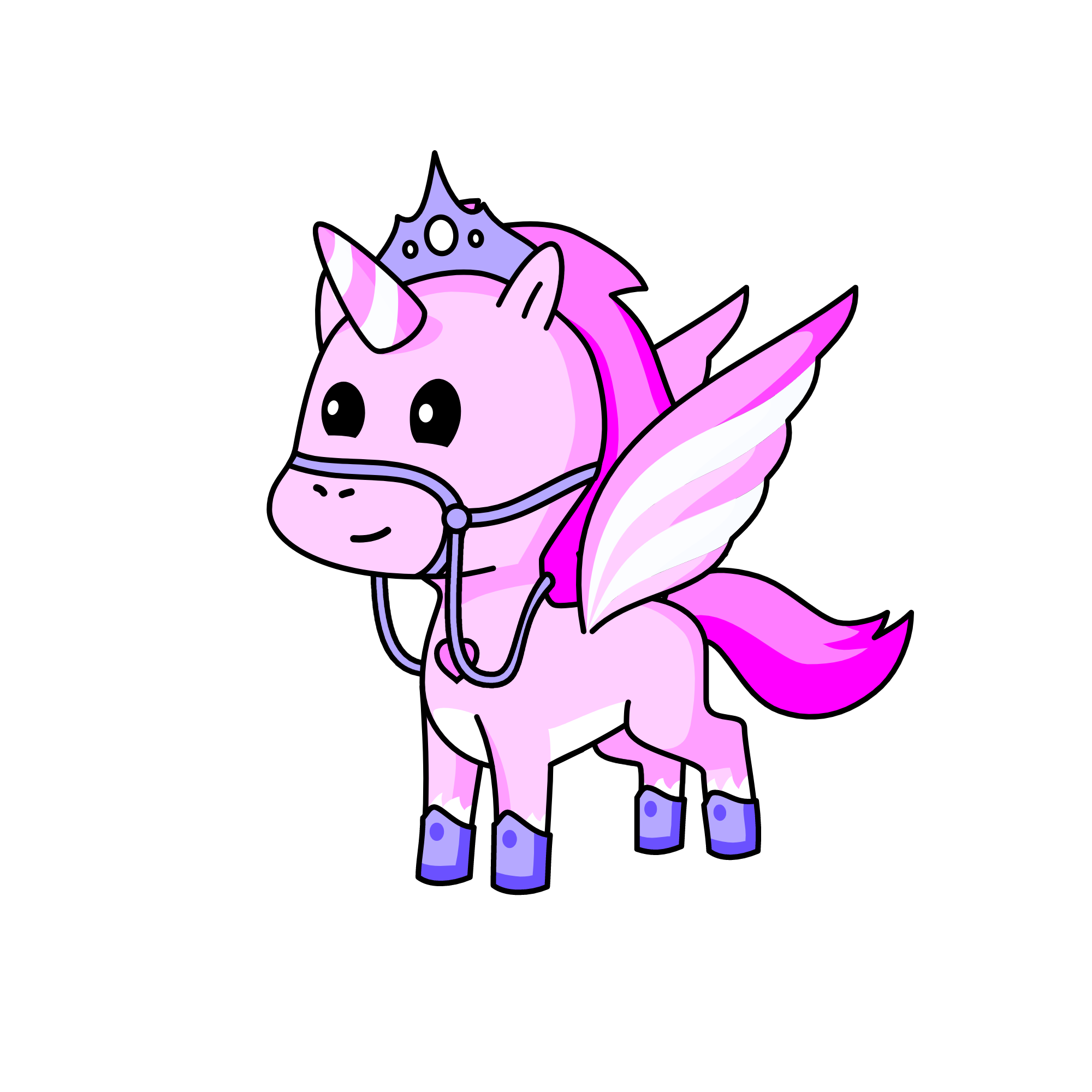 Queen of pink, the unicorn