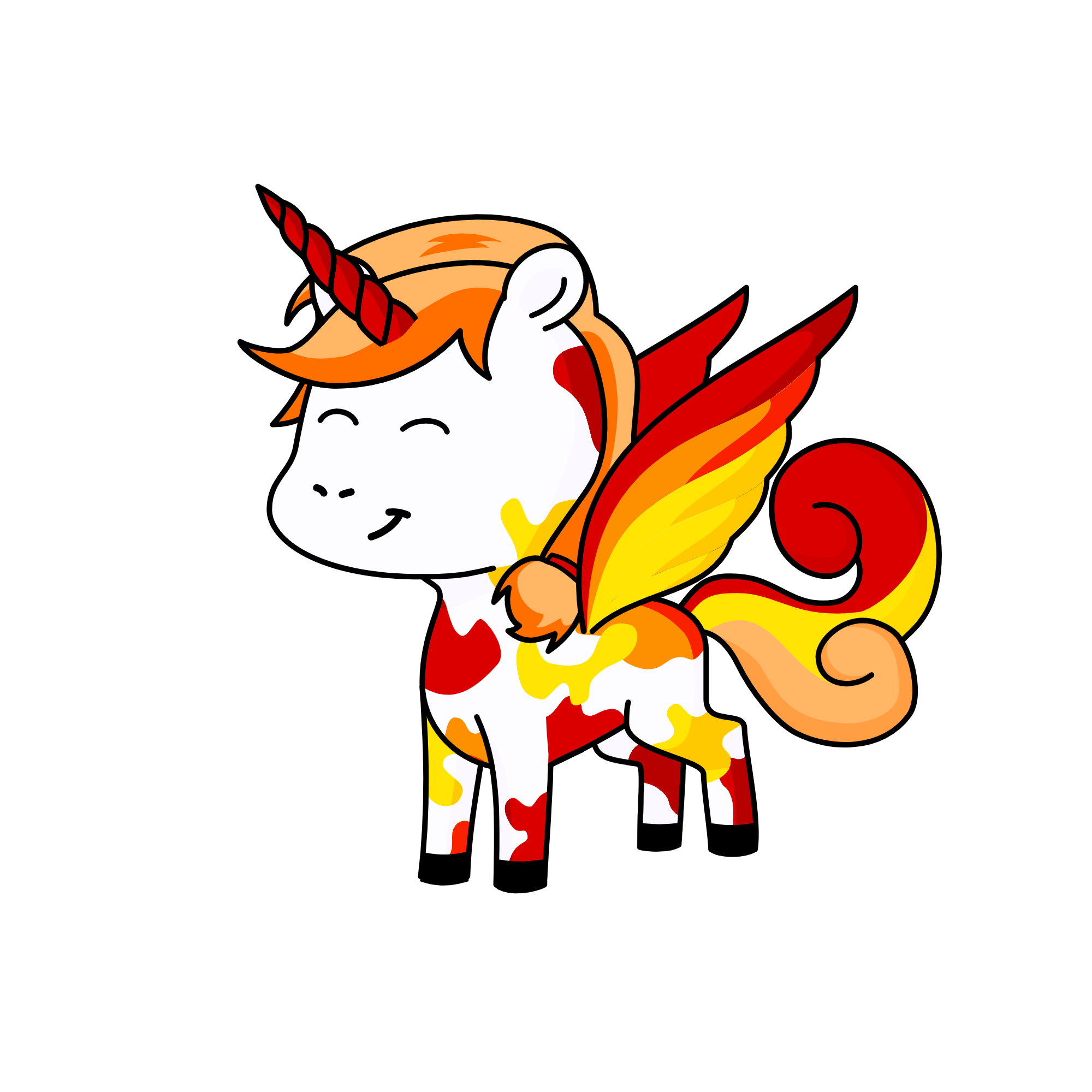 um half rainbow?, the unicorn