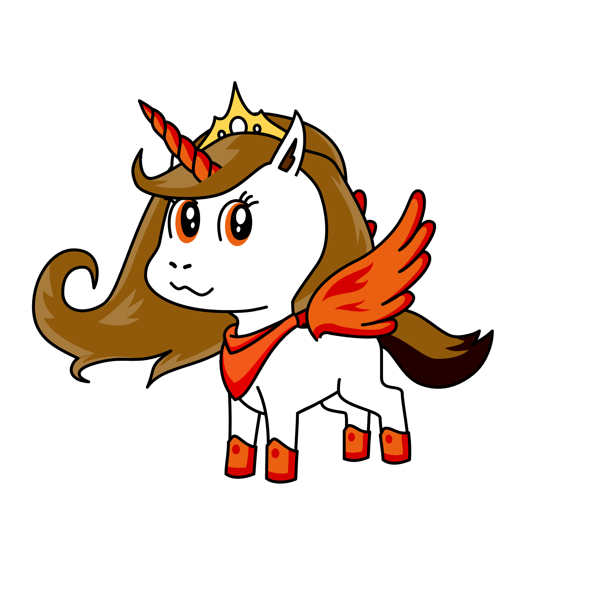 Princess Fire, the unicorn