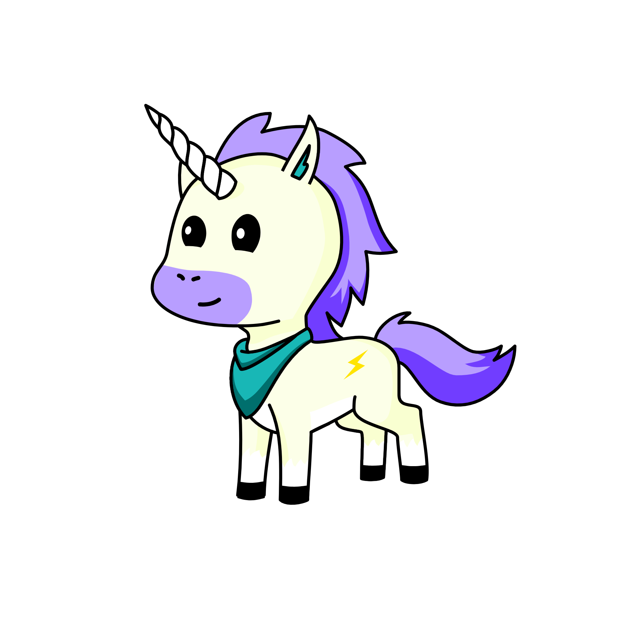 snowy, the unicorn