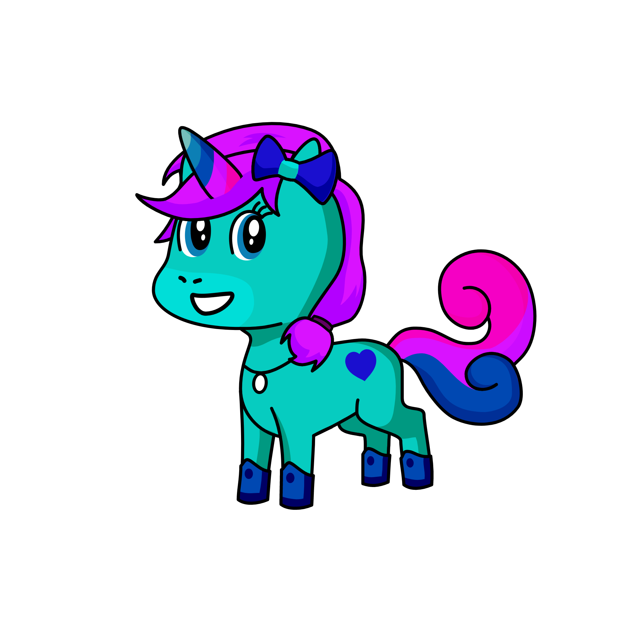 Unicornio llamativo, the unicorn