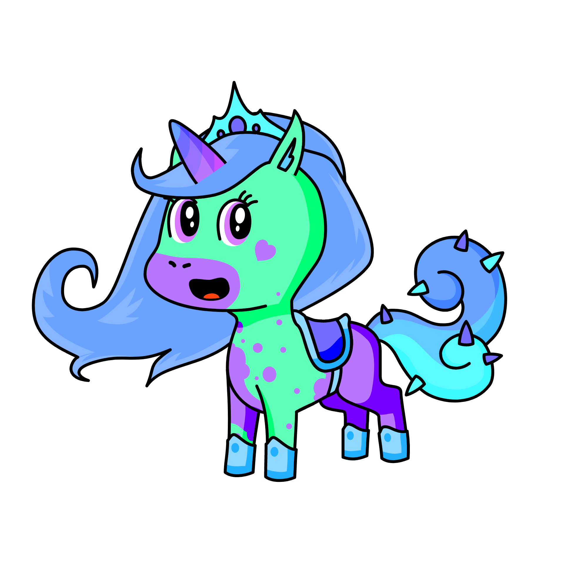 Mermaid Queen, the unicorn