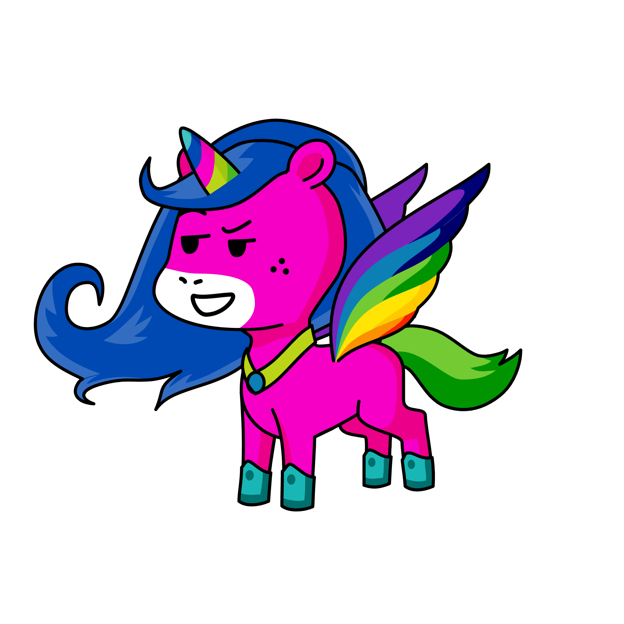 How to have wings go to cornify.com and go to about and go to all the way down and press the wing , the unicorn