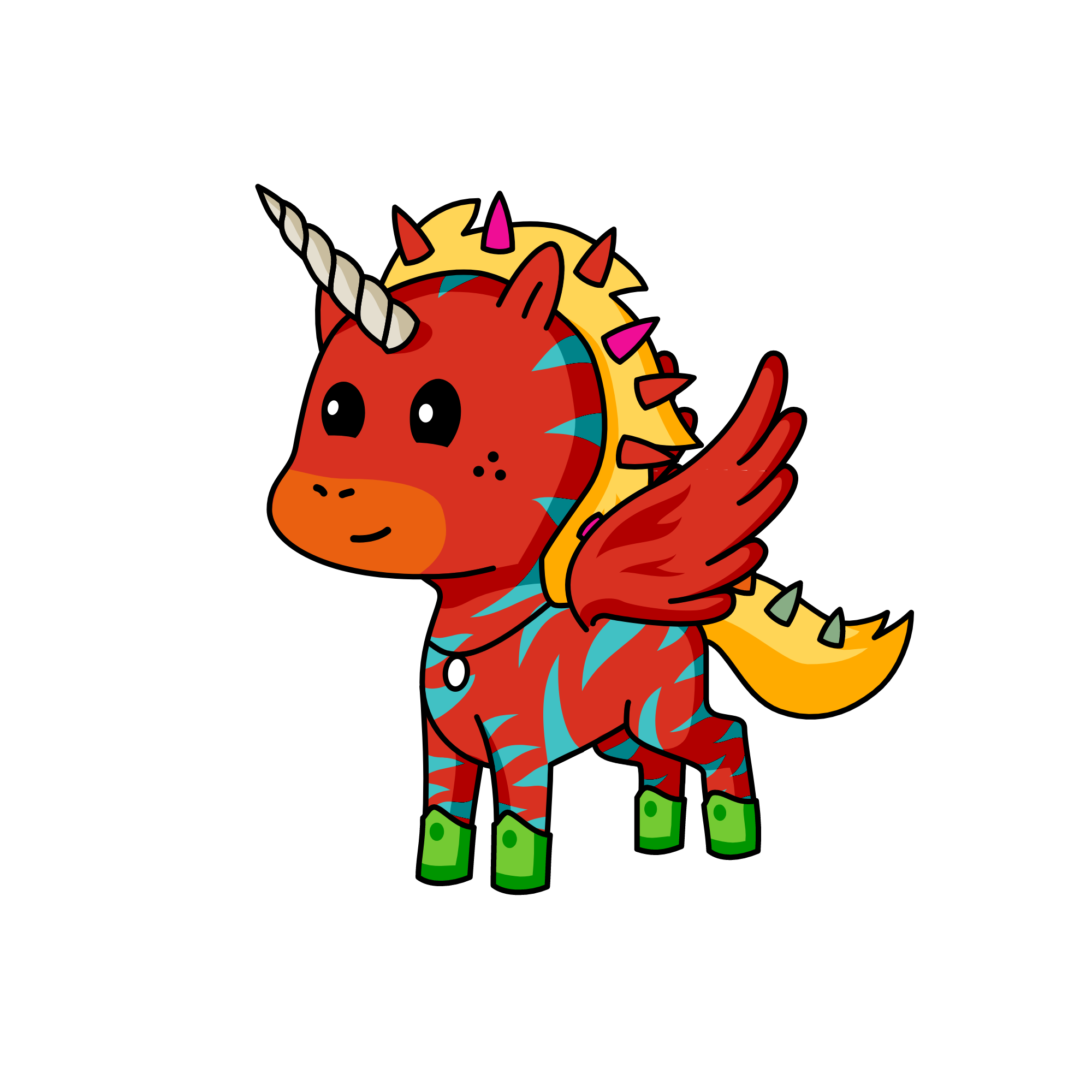 Princess Bravery, the unicorn