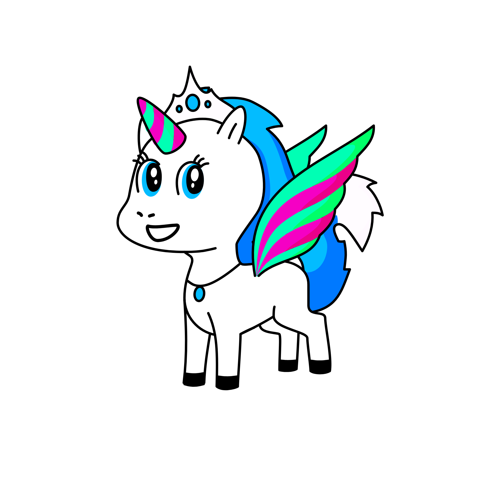 Candy, the unicorn