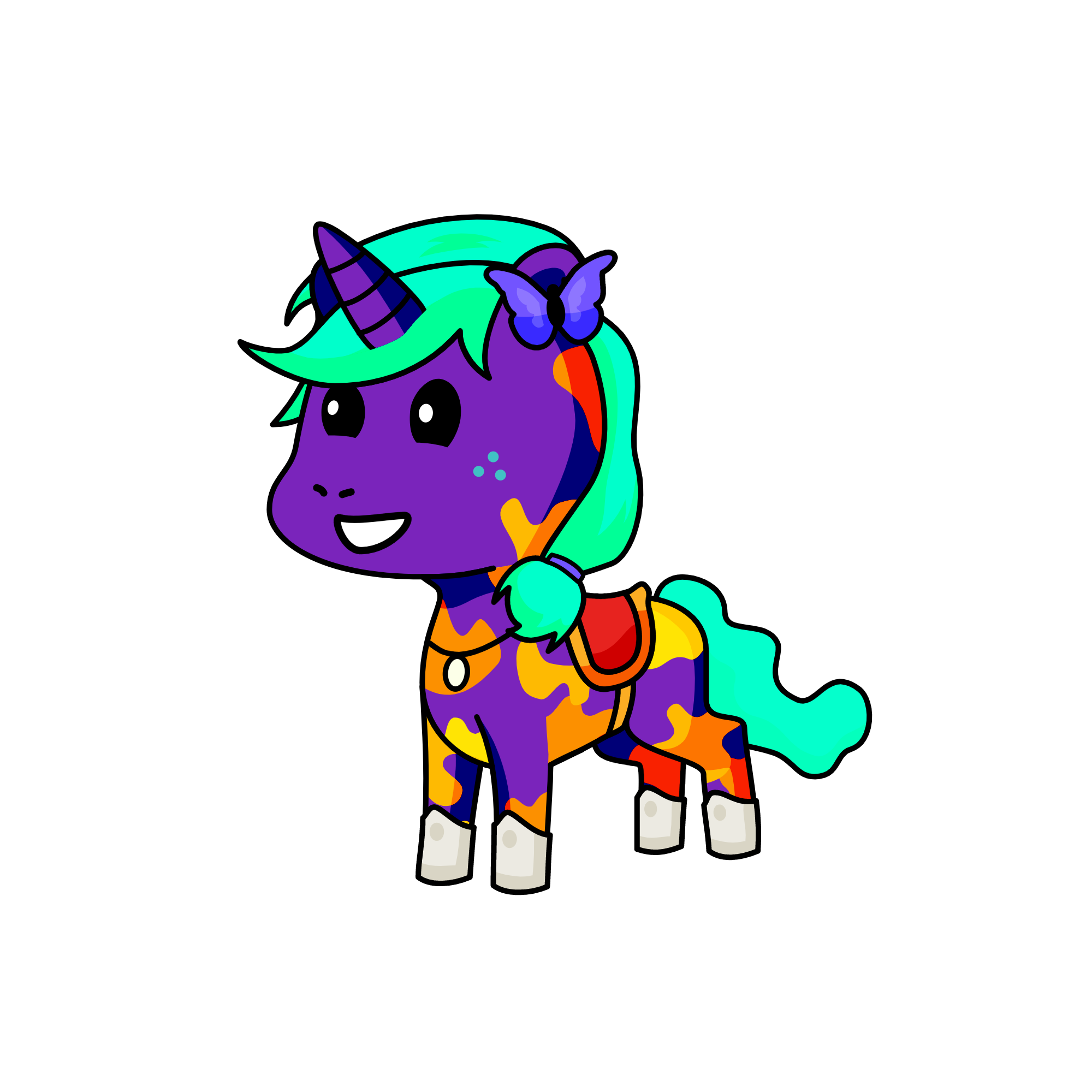 cloudy, the unicorn