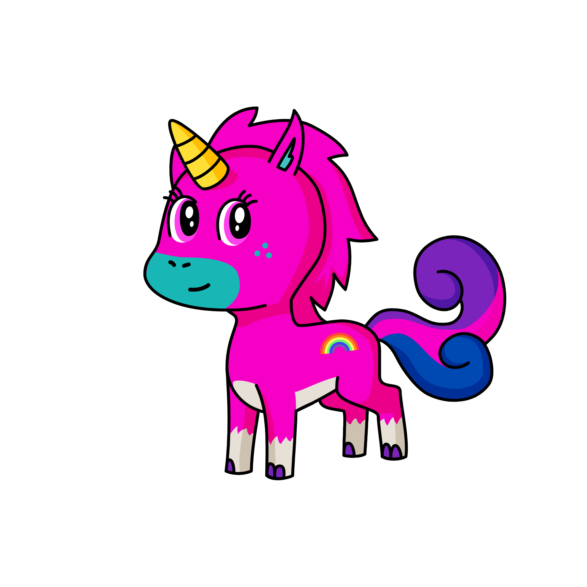 contton candy, the unicorn