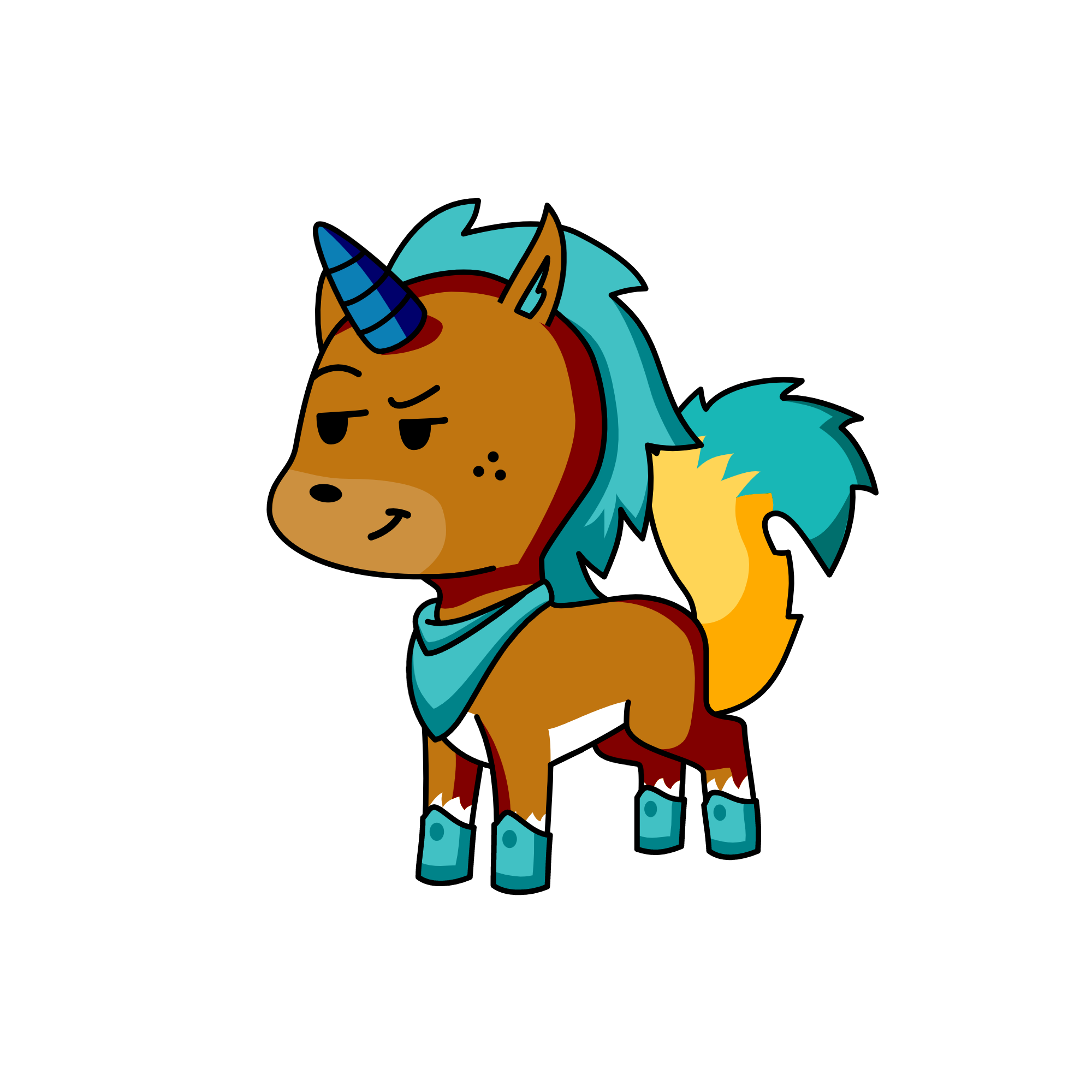The Minor Deity, the unicorn