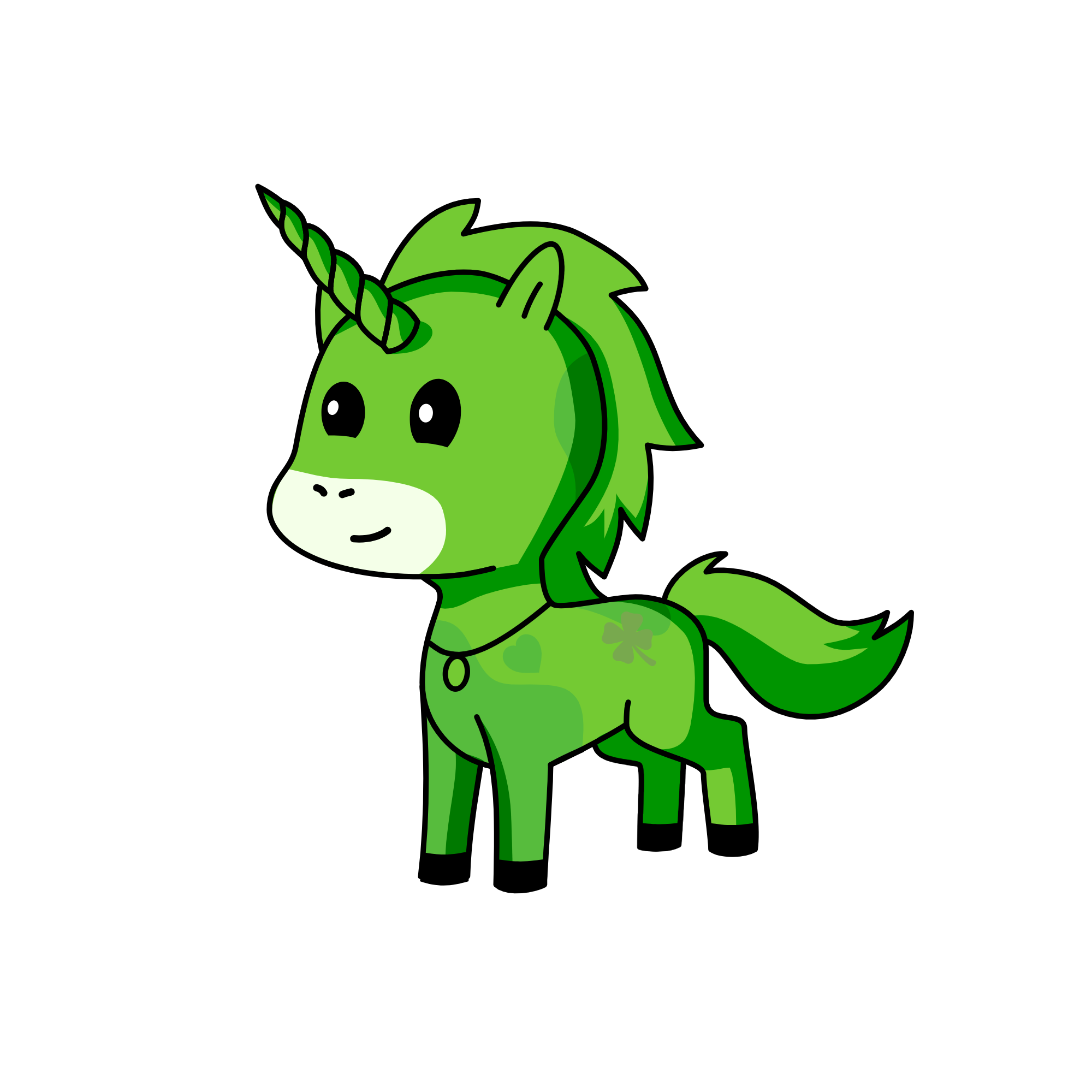 shamrock, the unicorn