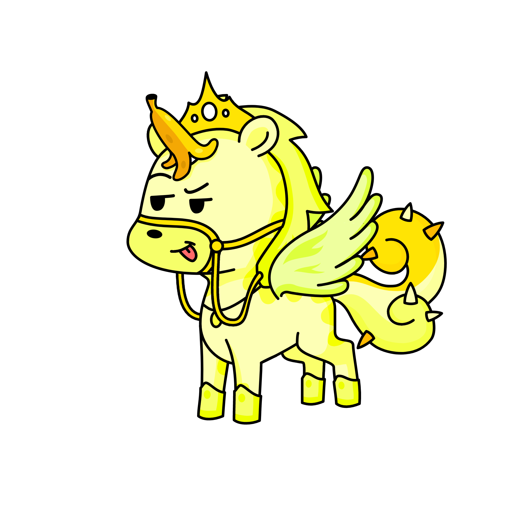 Miss. Bnana, the unicorn