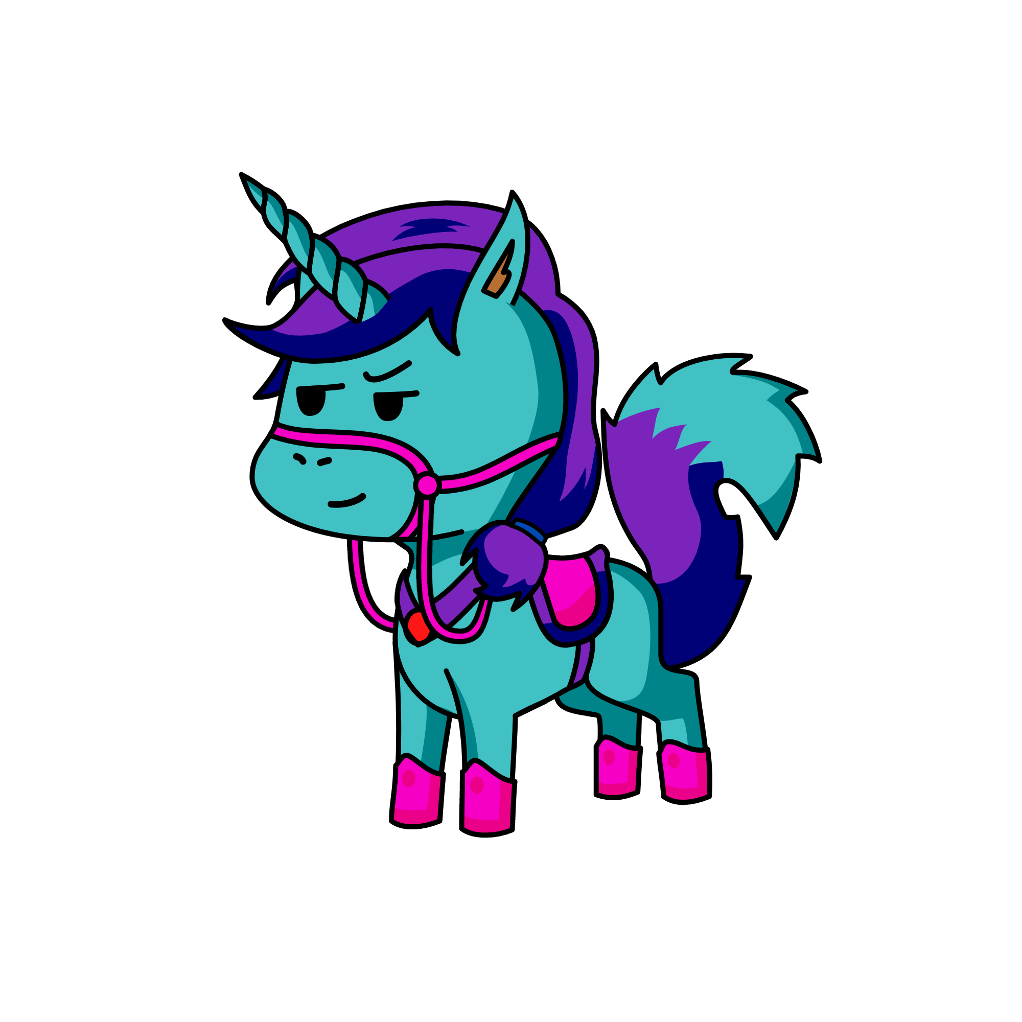 blue ice, the unicorn