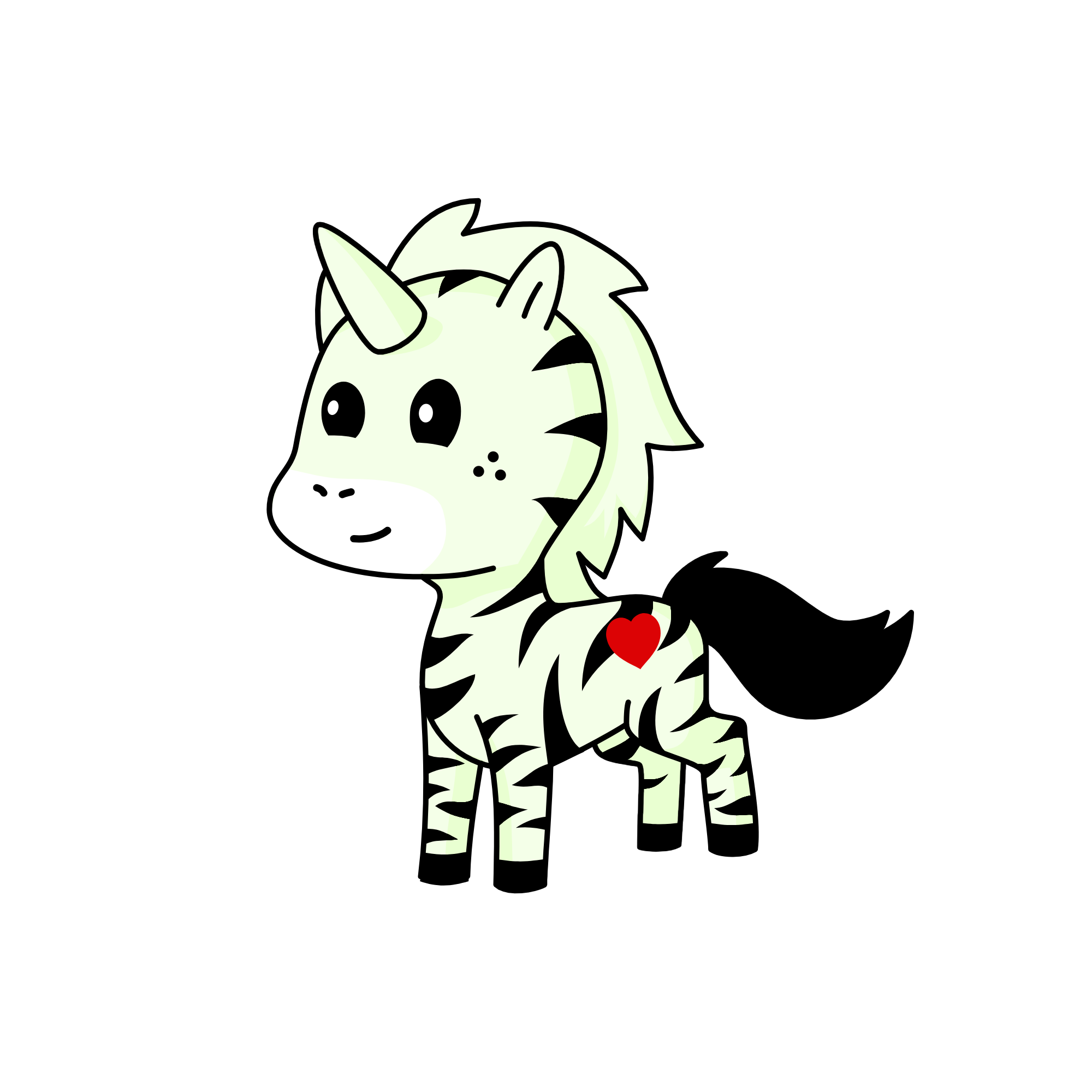 zebra, the unicorn