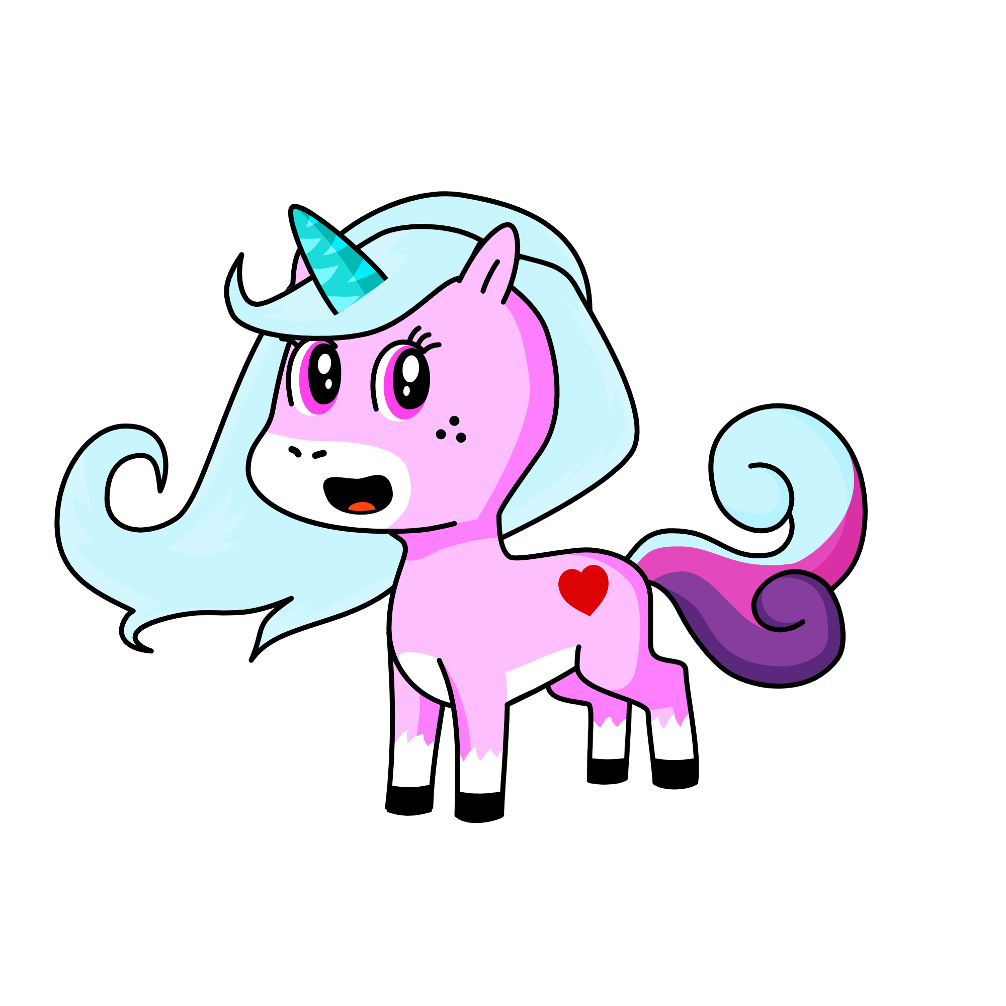 ice girl, the unicorn