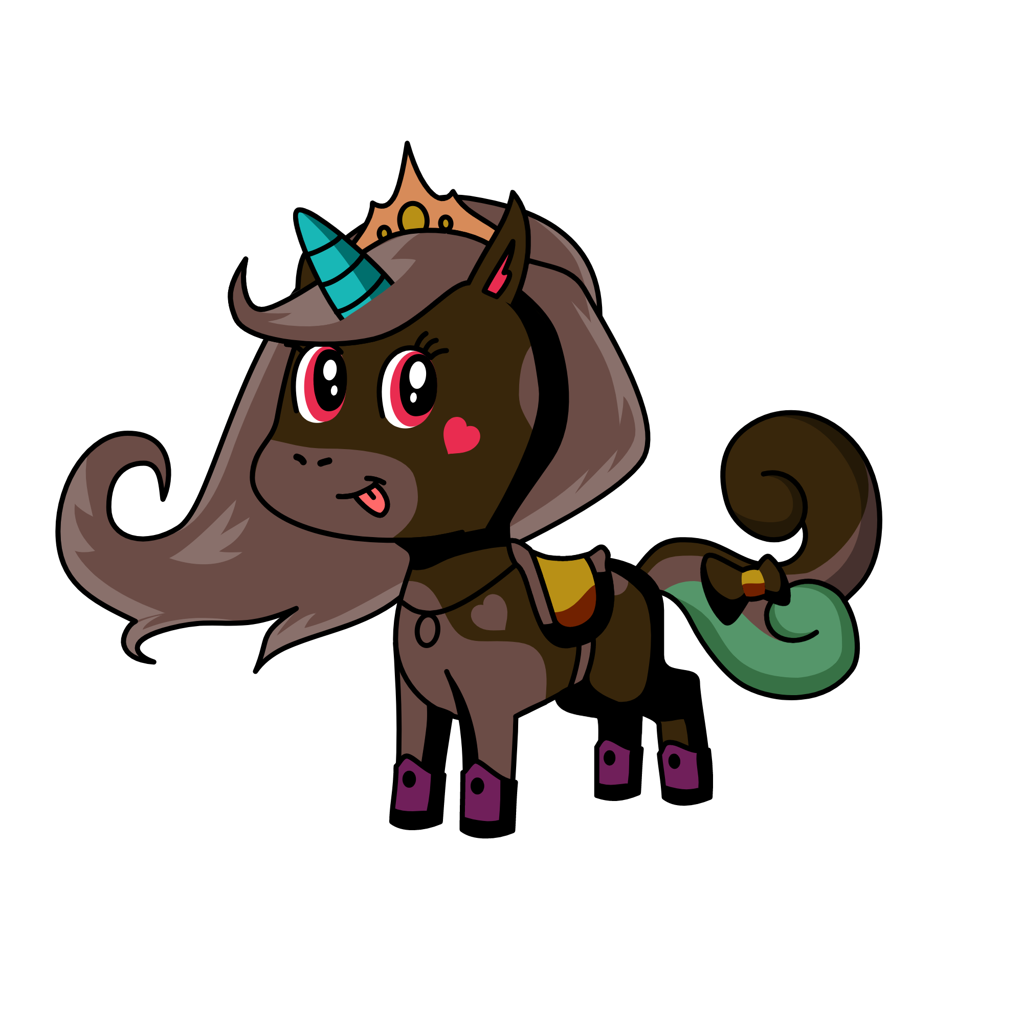 brownie Sara, the unicorn