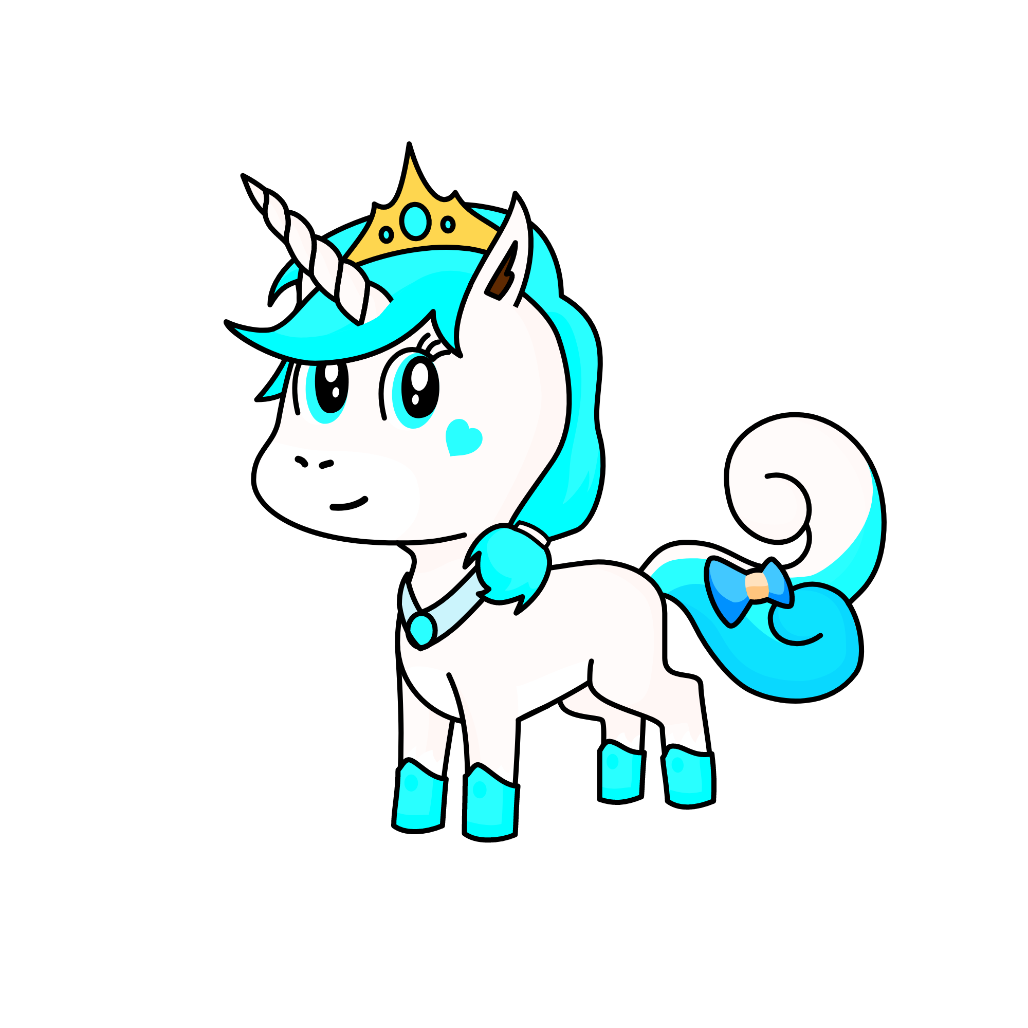 Princess Snowflake, the unicorn