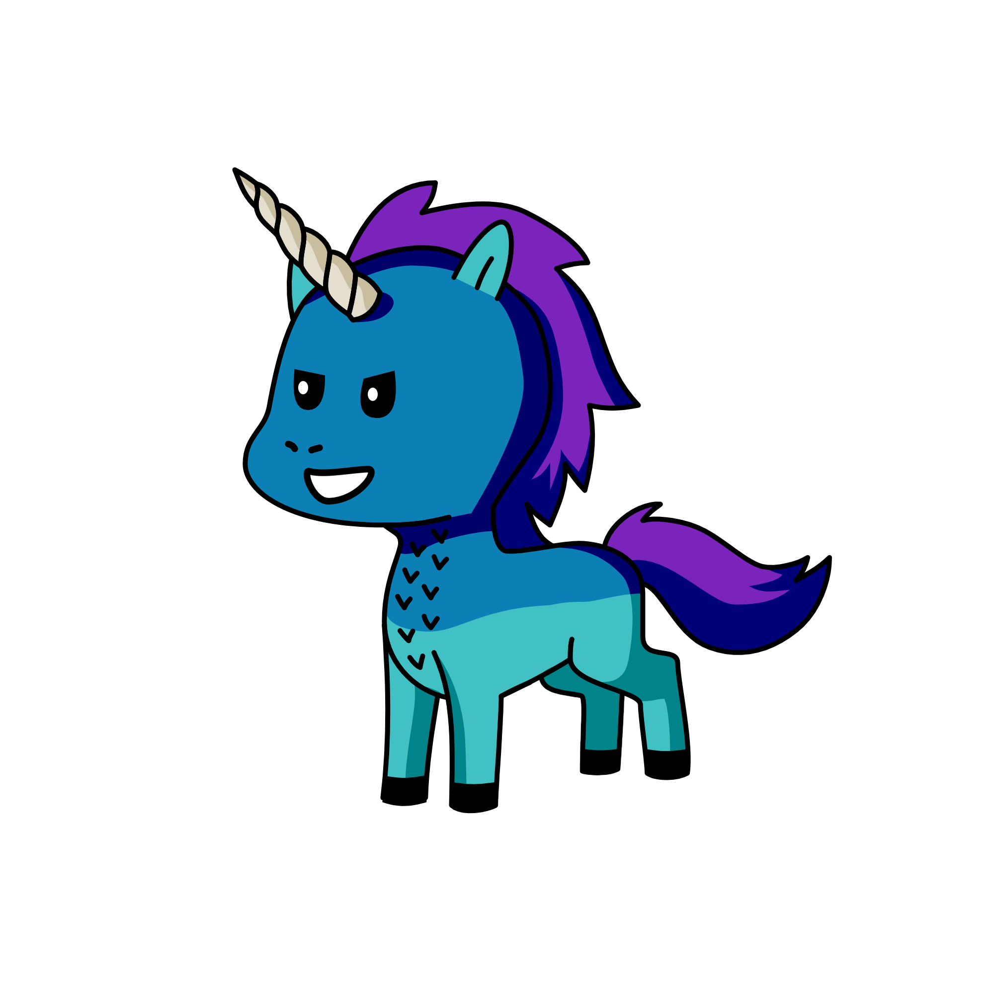 Spike, the unicorn