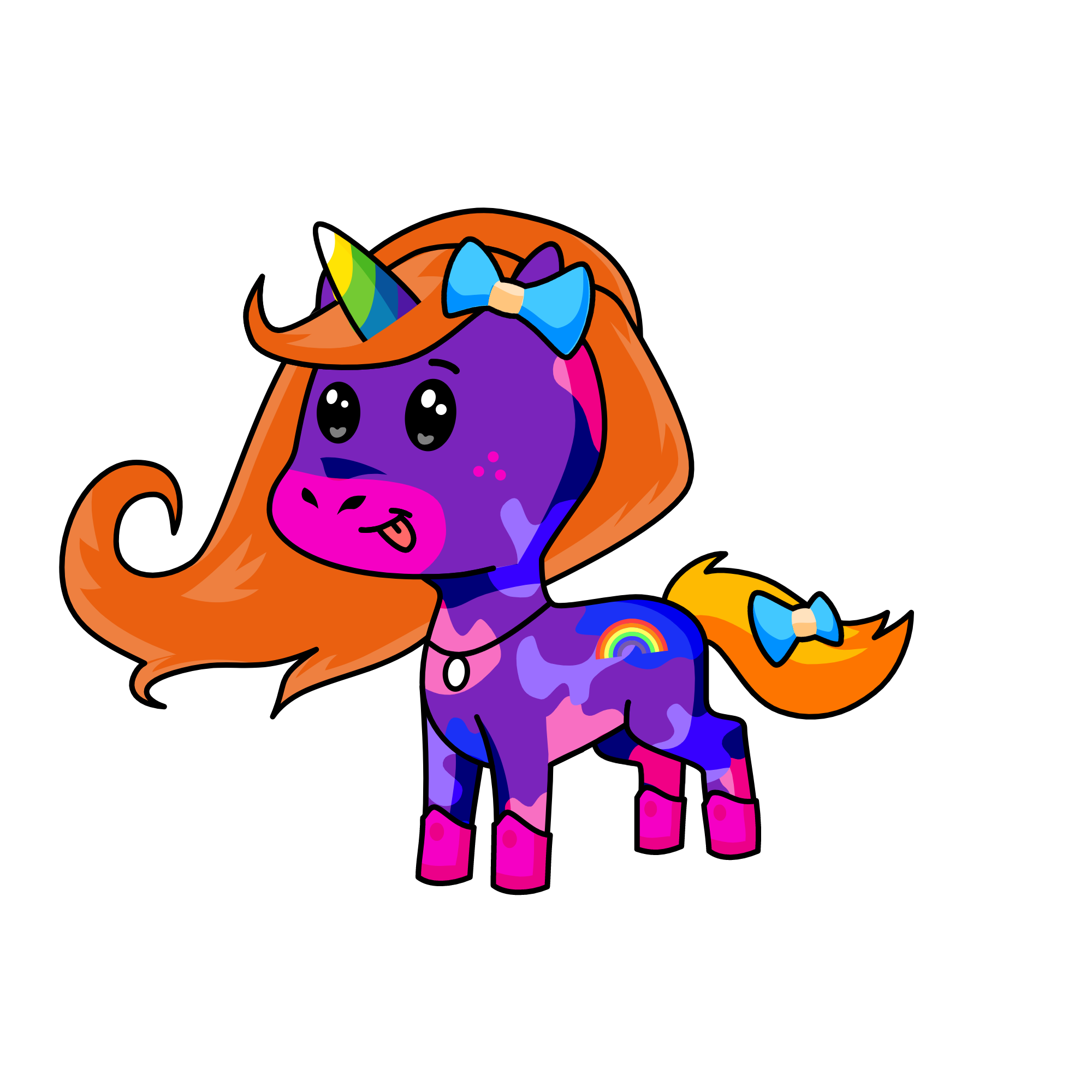 Rainbowicorn, the unicorn