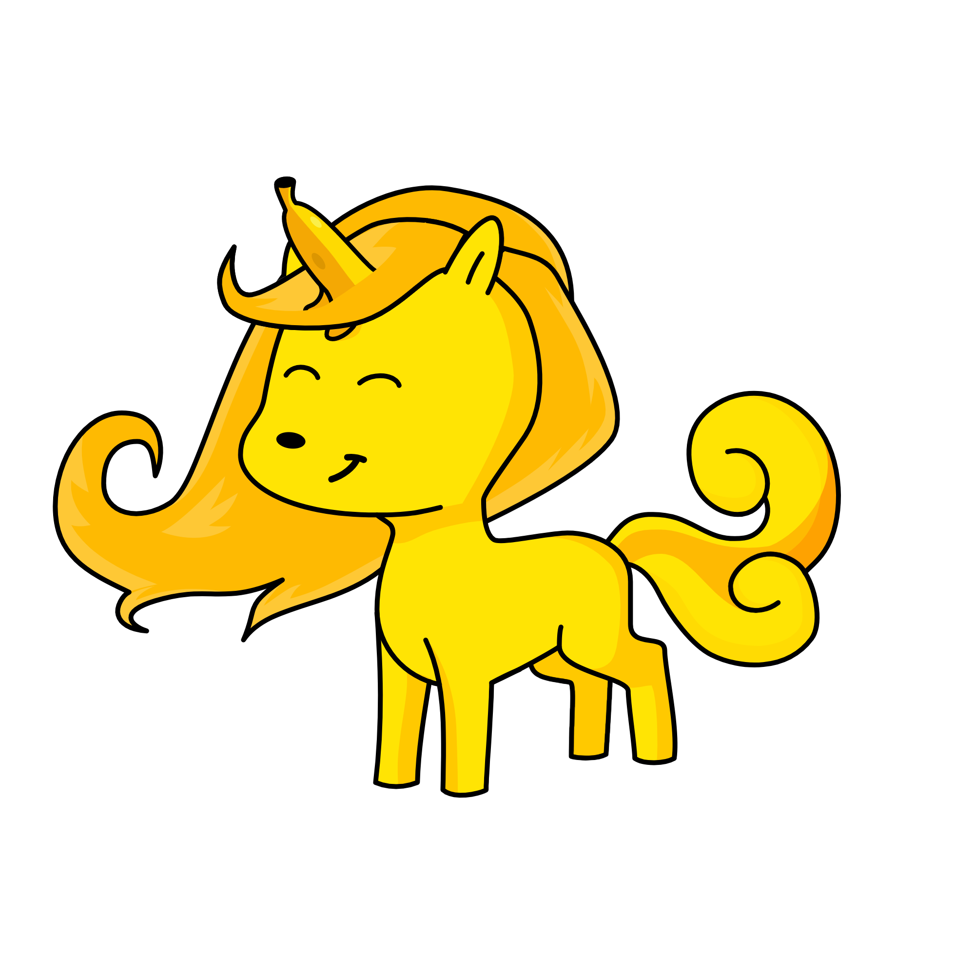 Banana, the unicorn