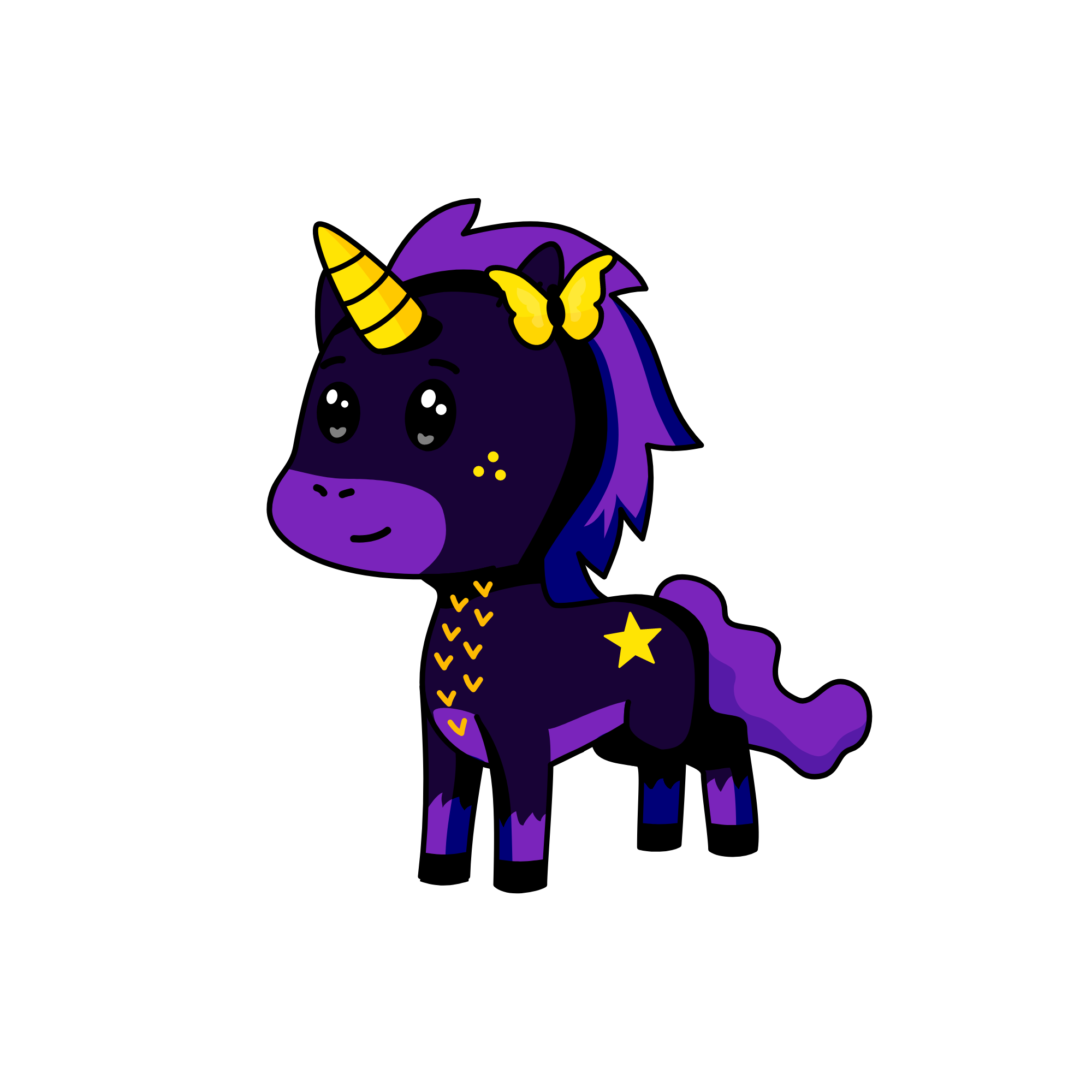 Night Wing Unicorn, the unicorn