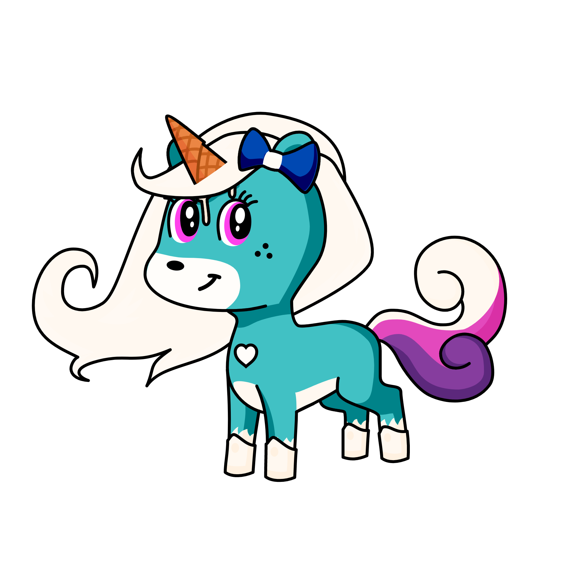 The Snow Quen Of Witr, the unicorn