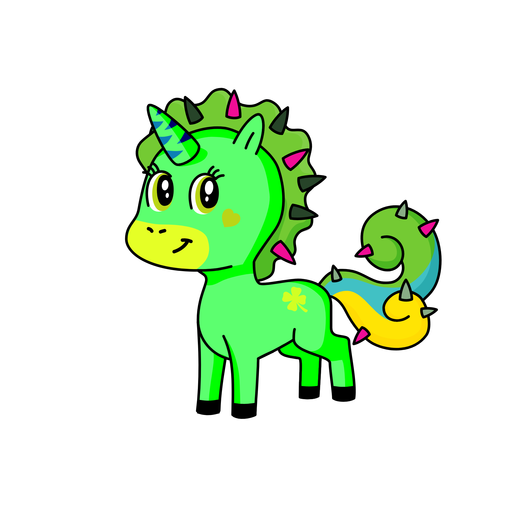 Grassy, the unicorn