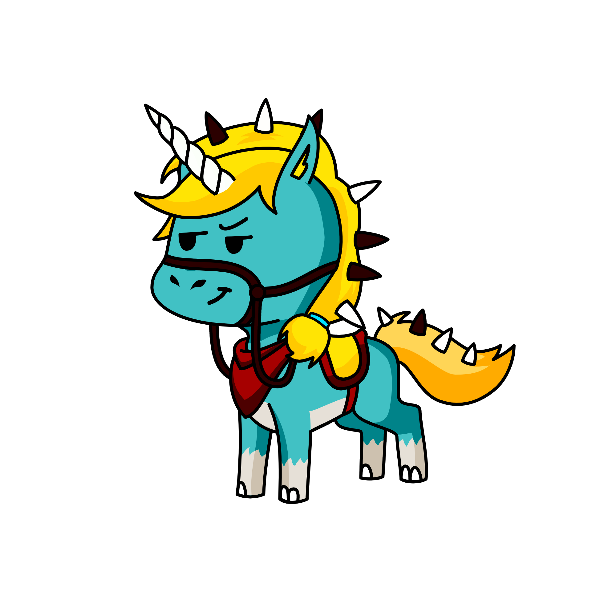 dont touch me u loser >:), the unicorn