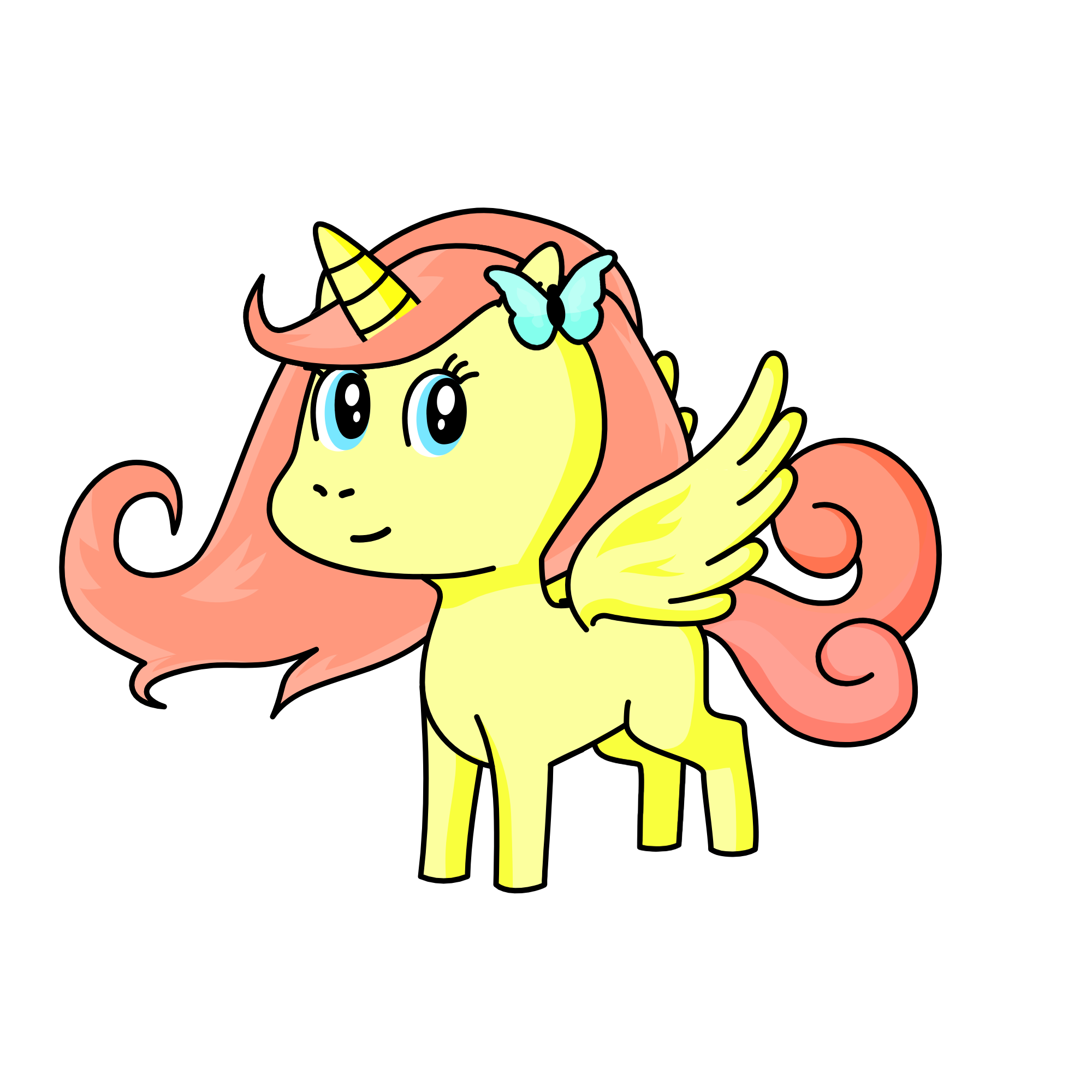 Fluttershy, the unicorn