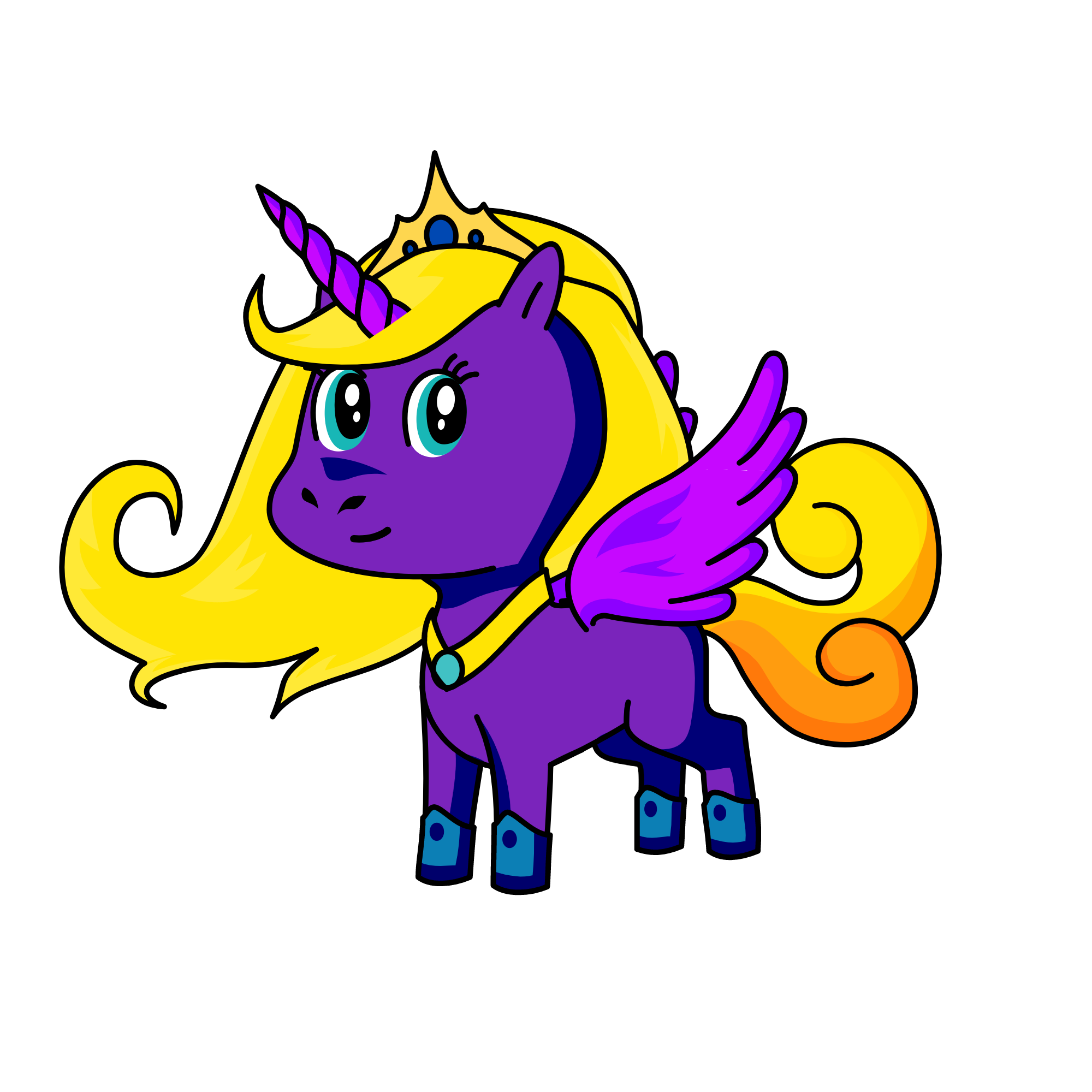 Princess Zelda, the unicorn