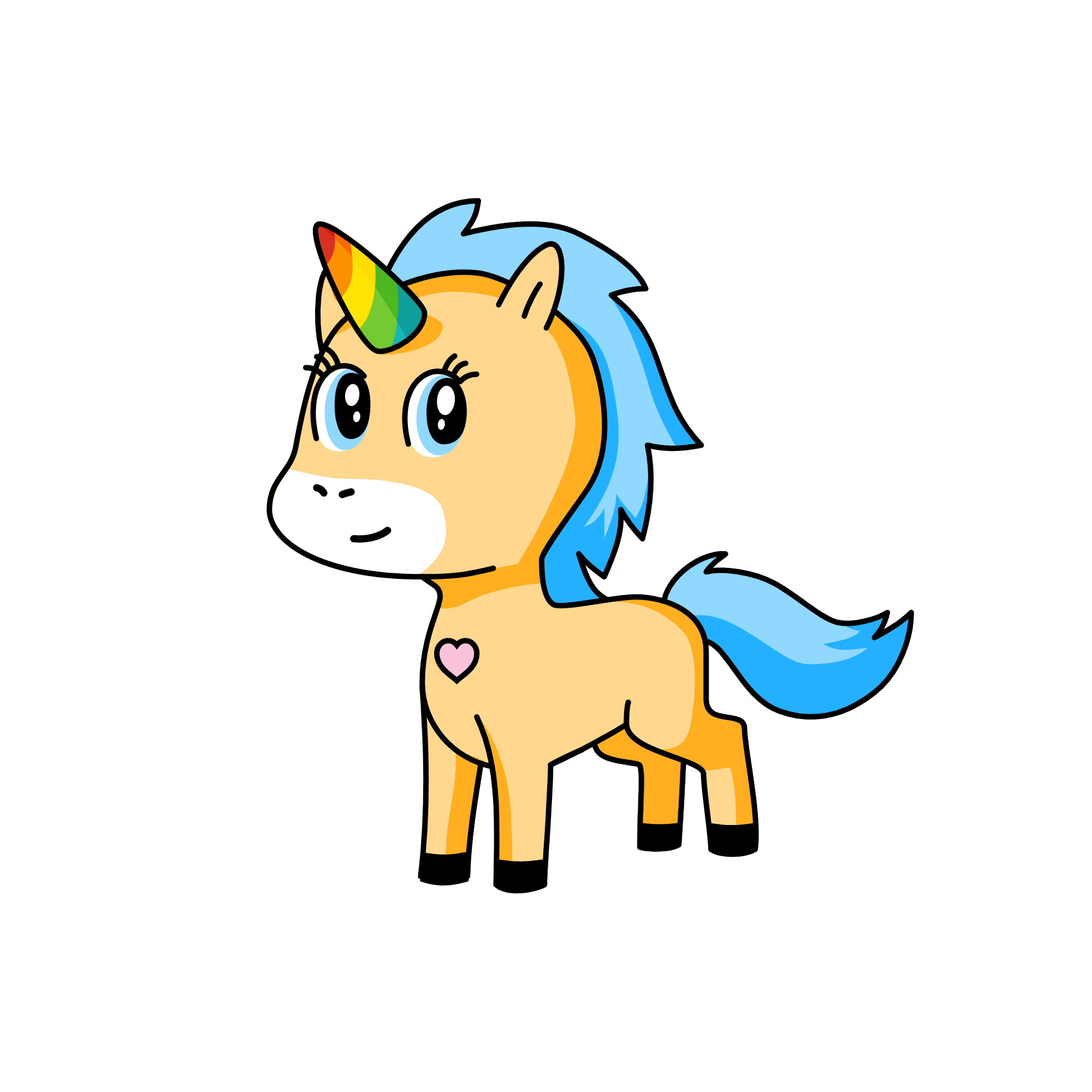 Unigirl, the unicorn