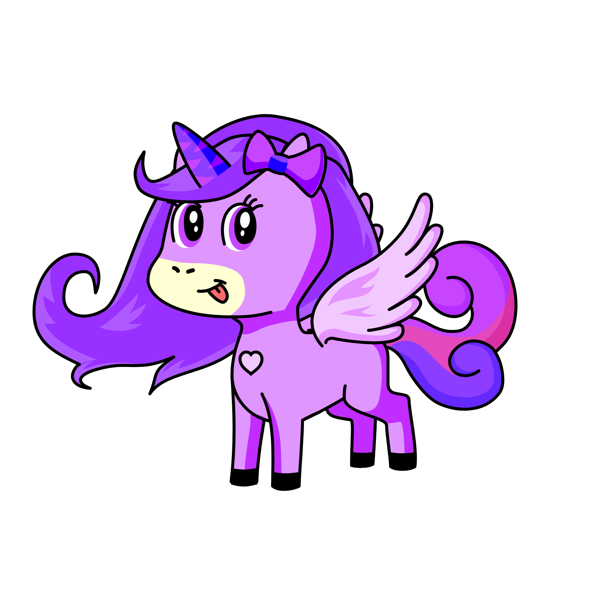Purpurita, the unicorn