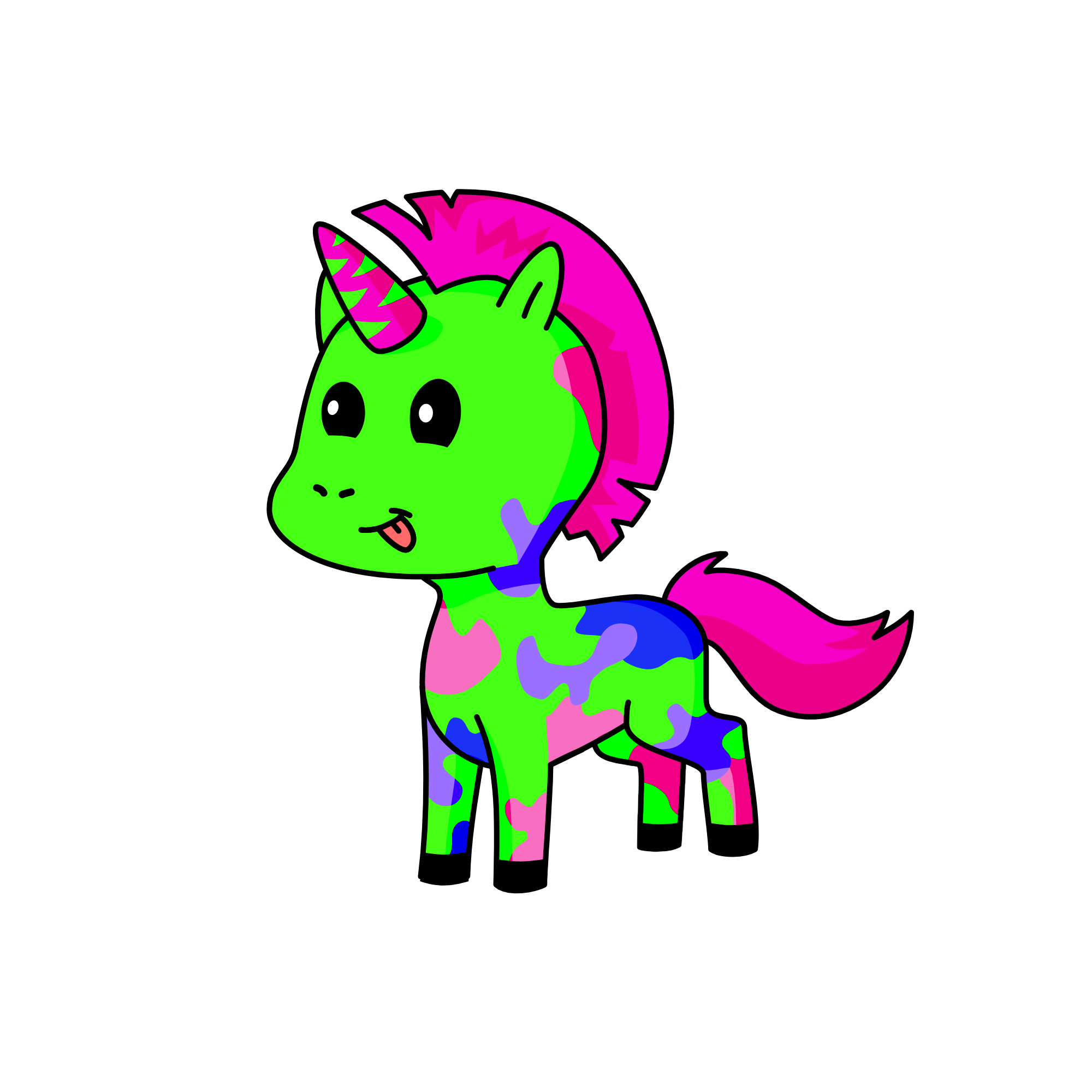 Bouncy, the unicorn