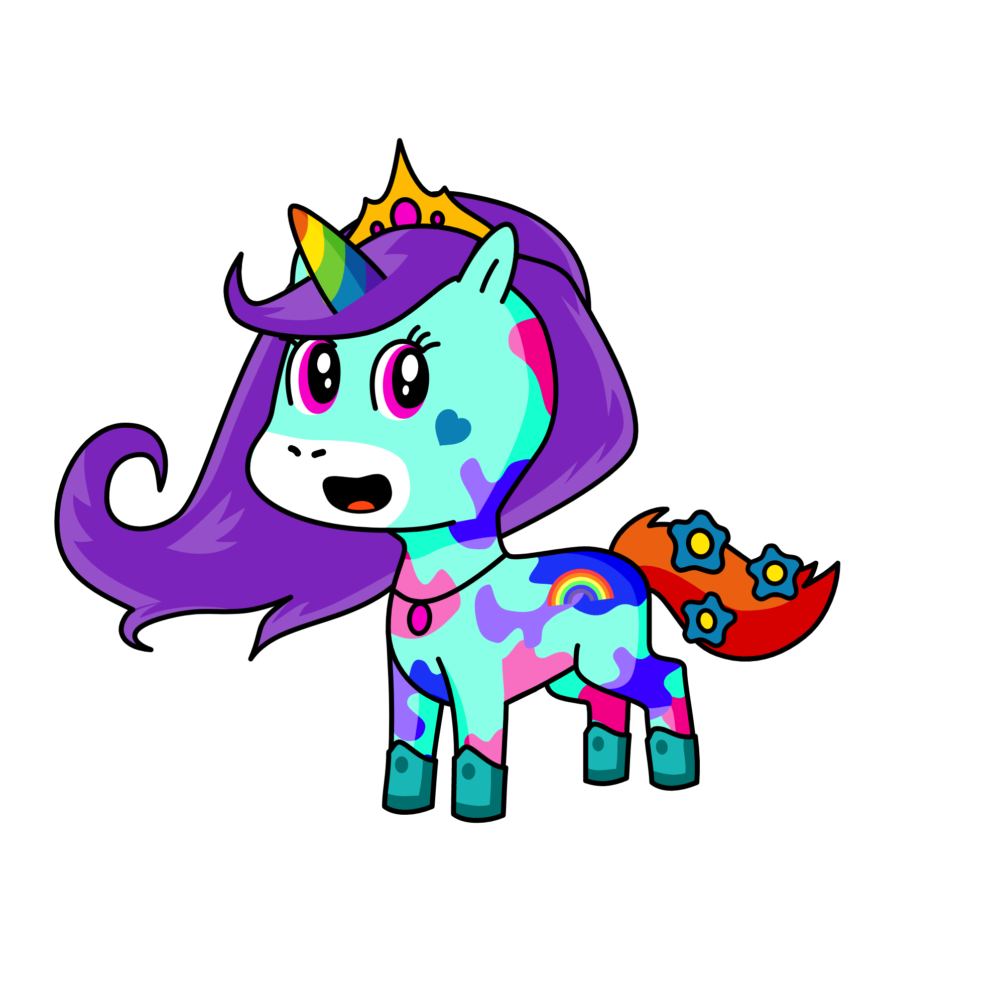 Princess Rainbow, the unicorn