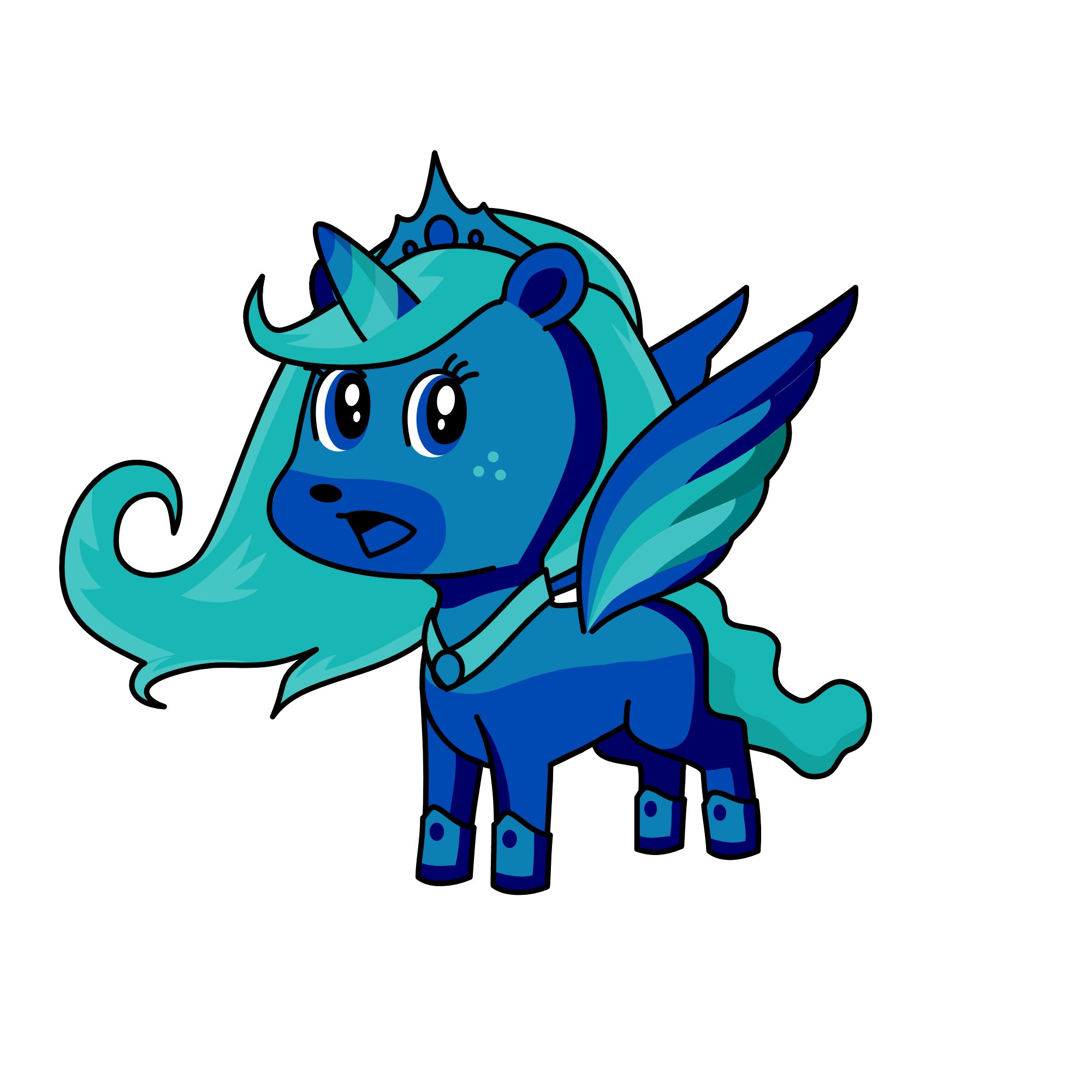 blue love, the unicorn
