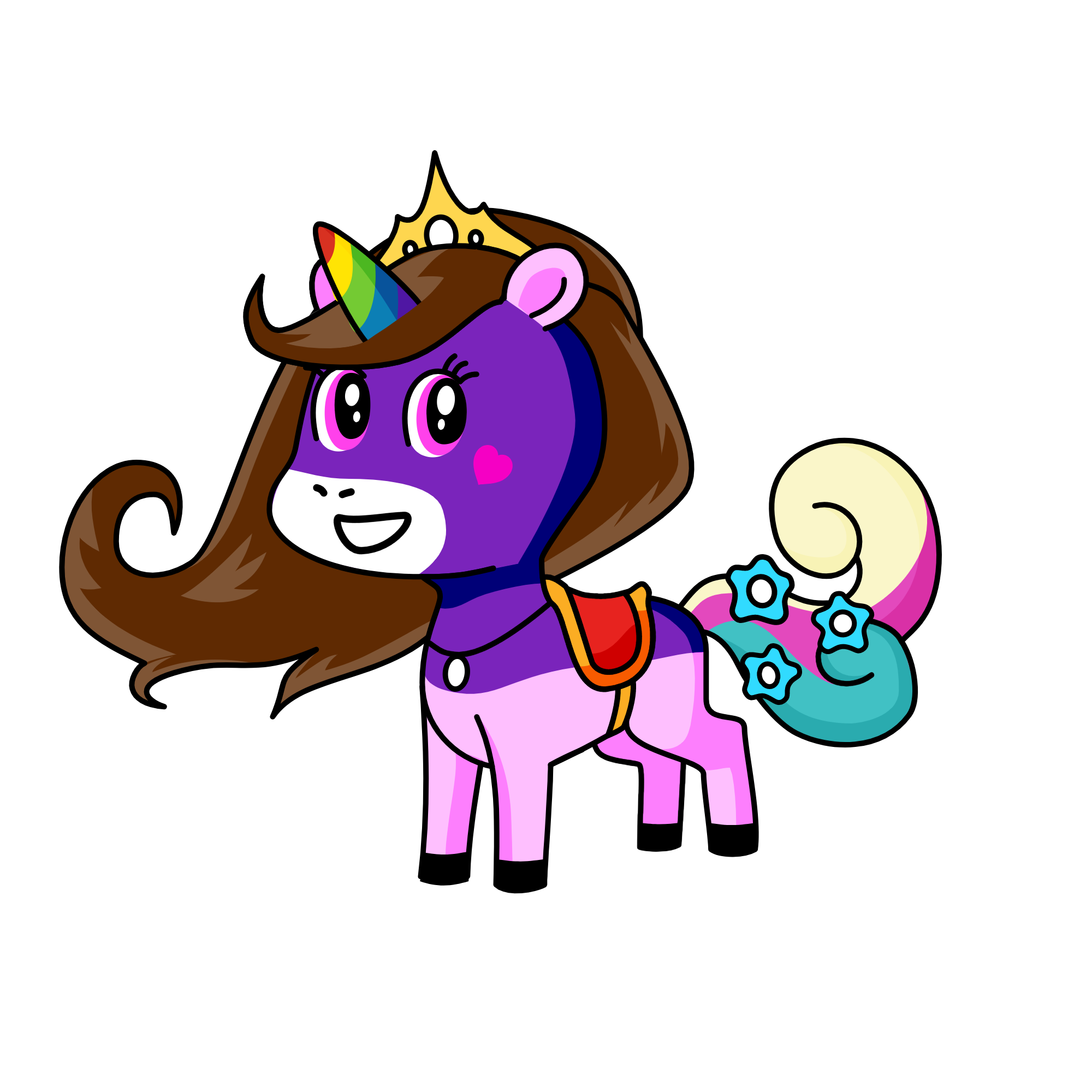 Queen Olivia, the unicorn