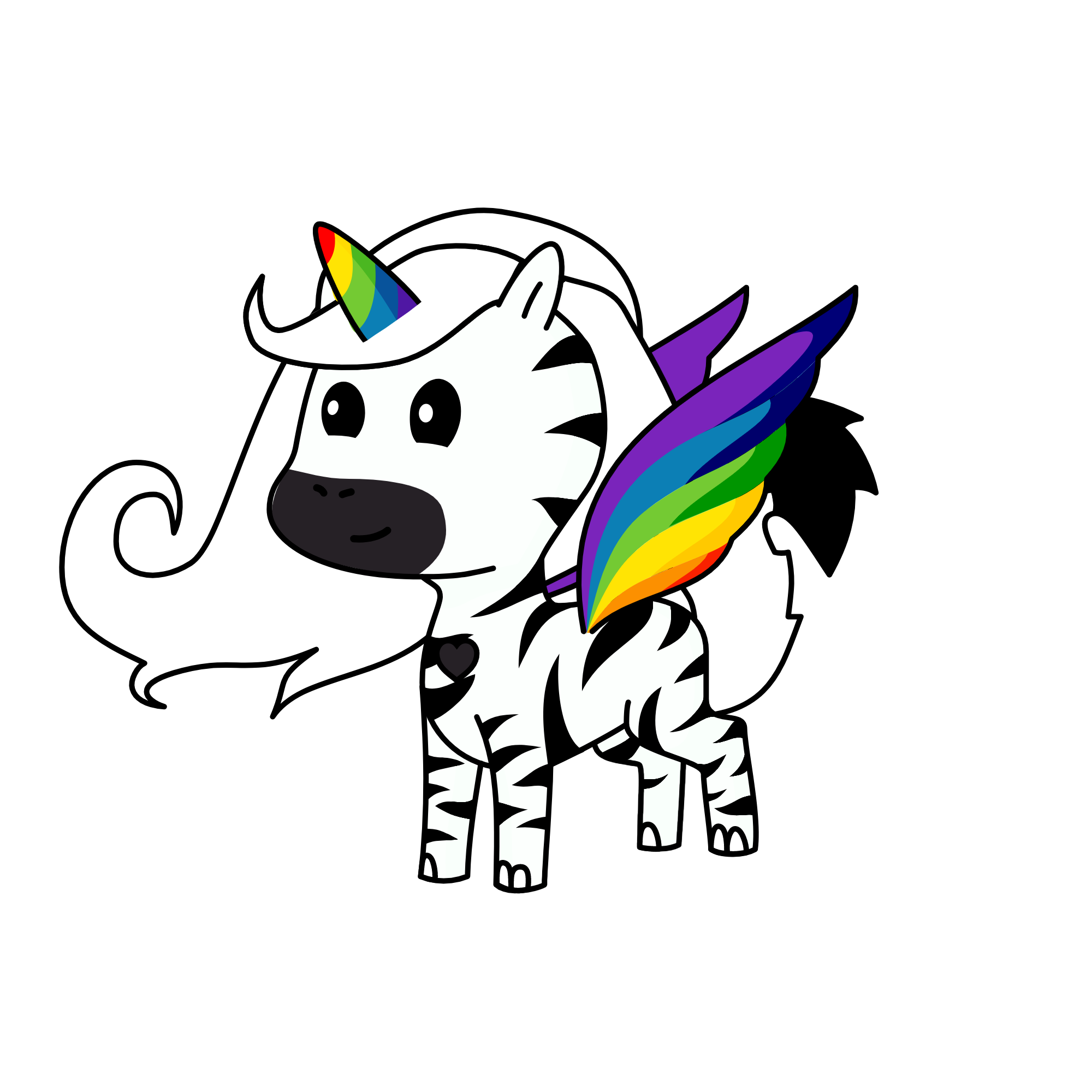 RD(RAINBOW DASH), the unicorn