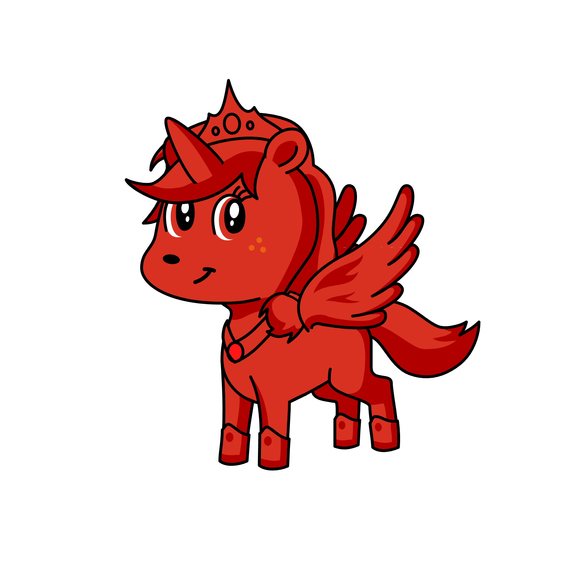 Red love, the unicorn