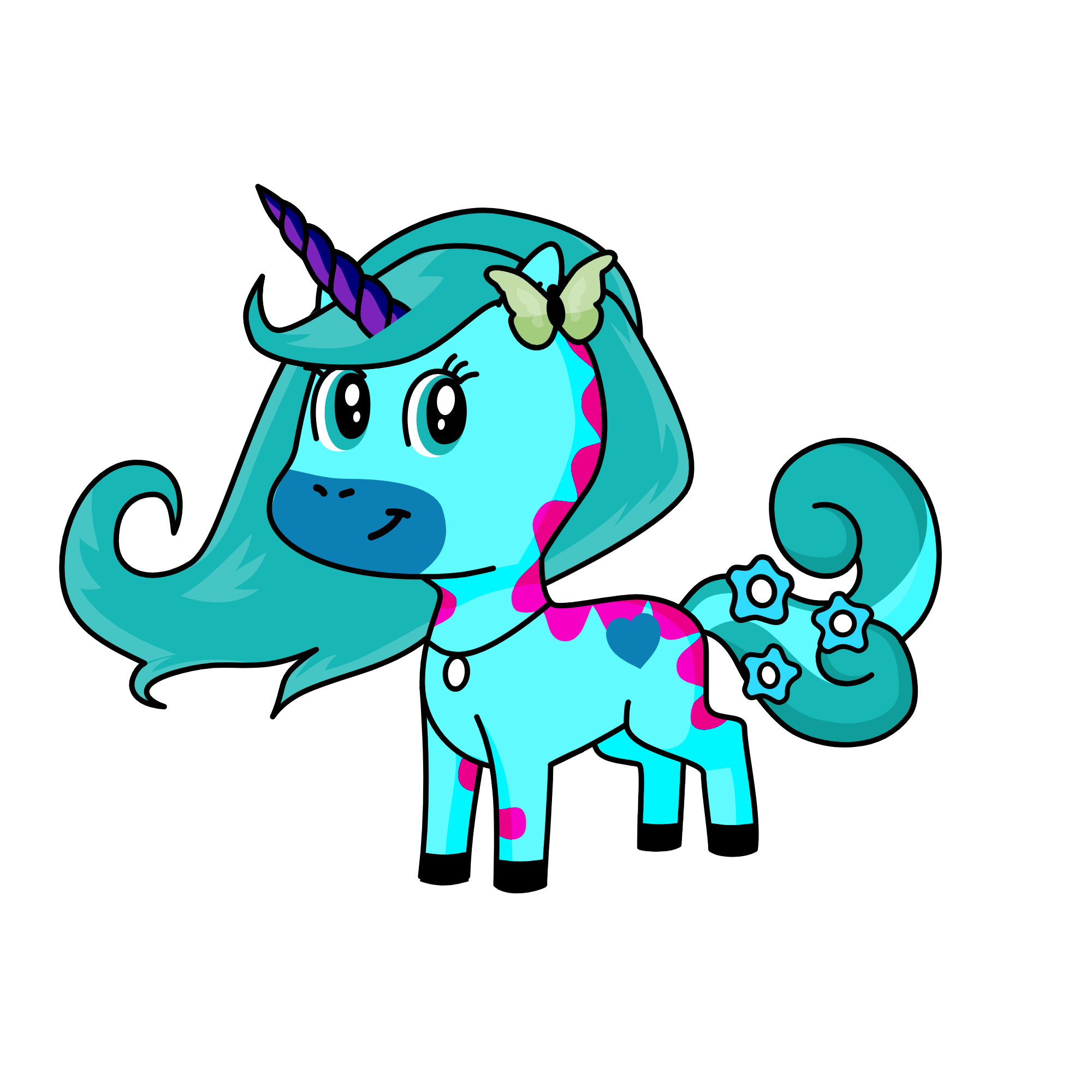 Bluewave, the unicorn