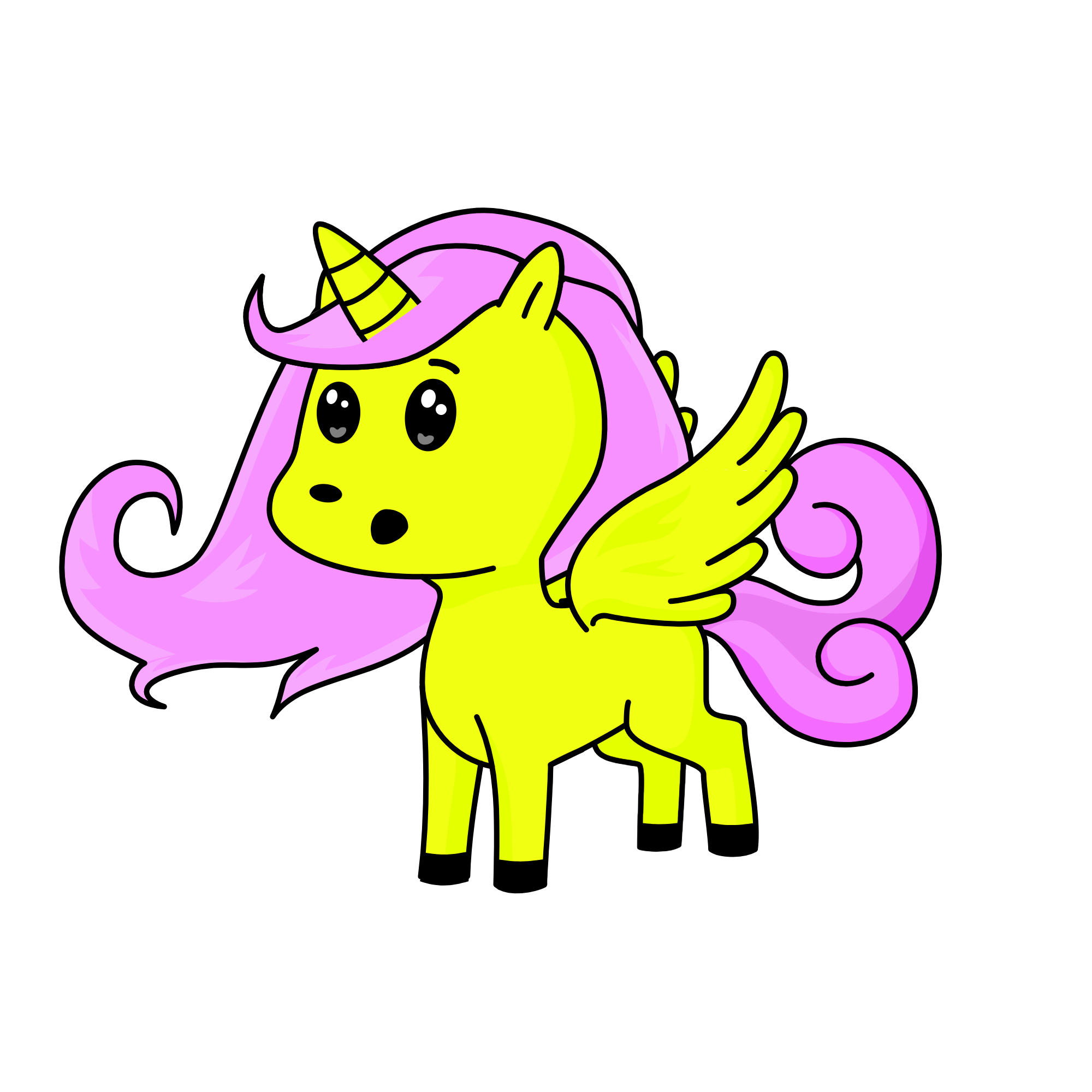 Fluttershy, the unicorn