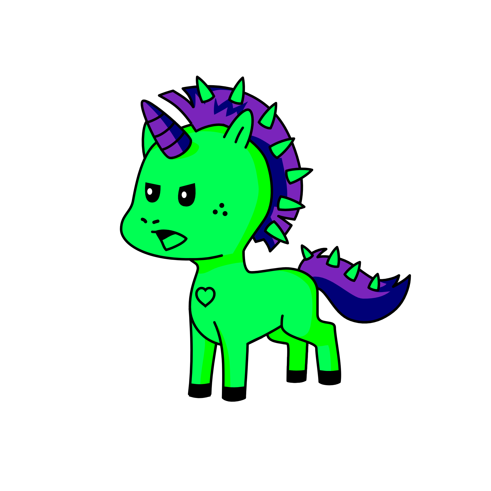light up, the unicorn