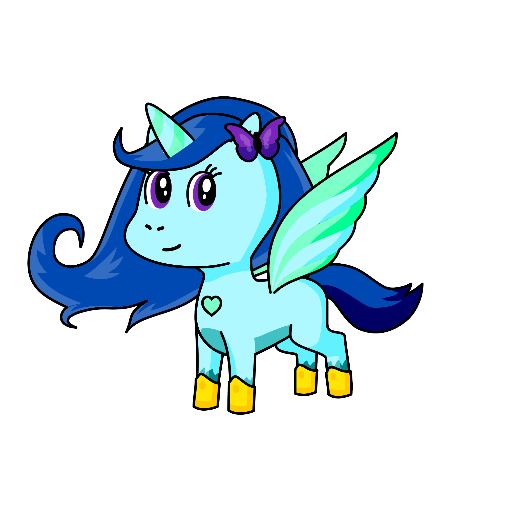 winter, the unicorn