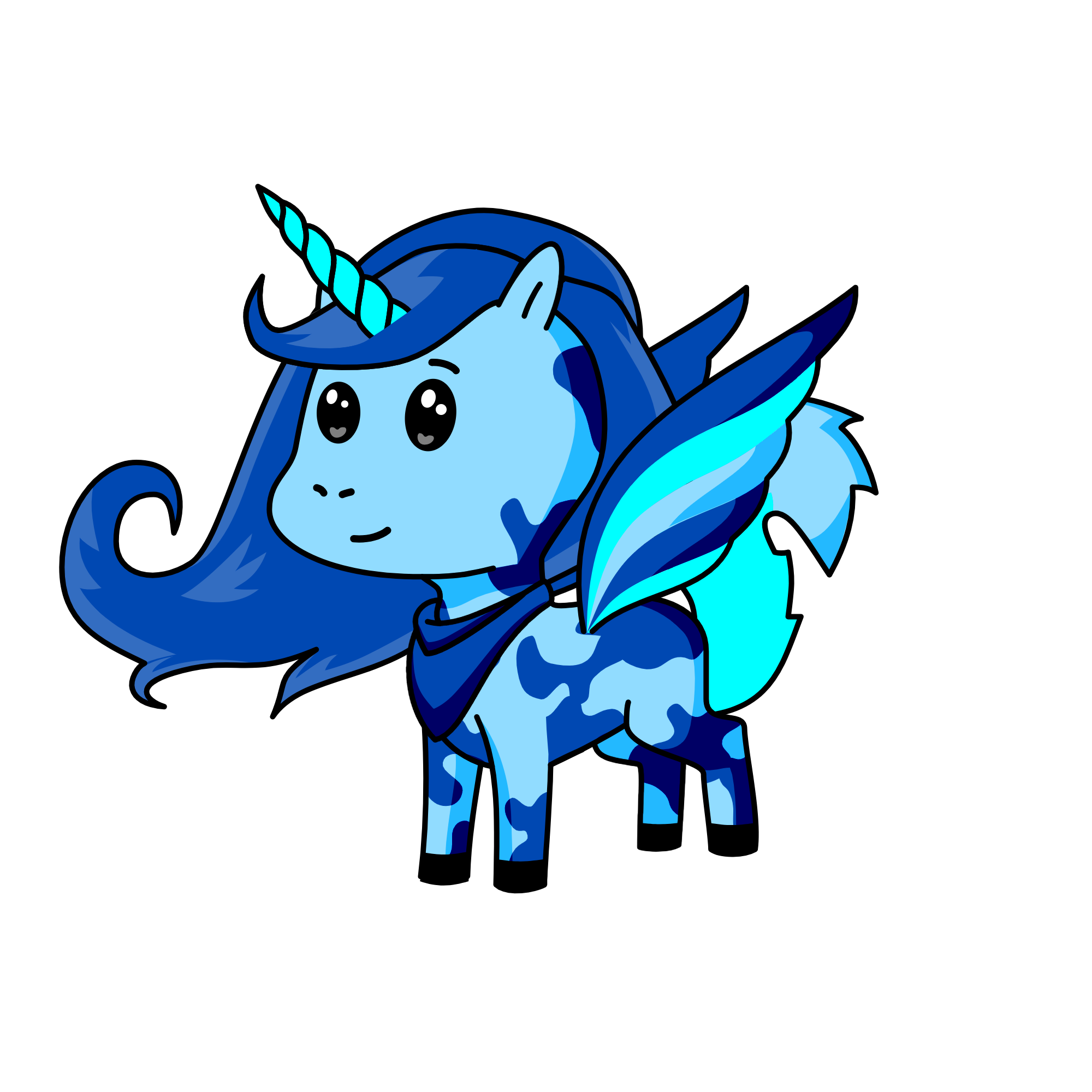 Navy, the unicorn
