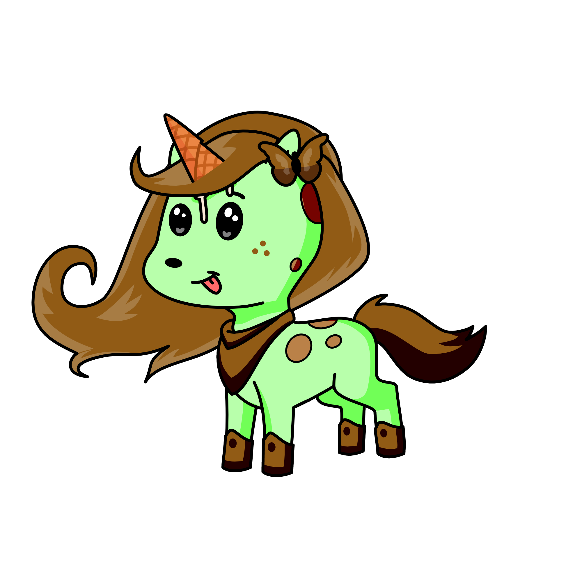 Minty chip, the unicorn